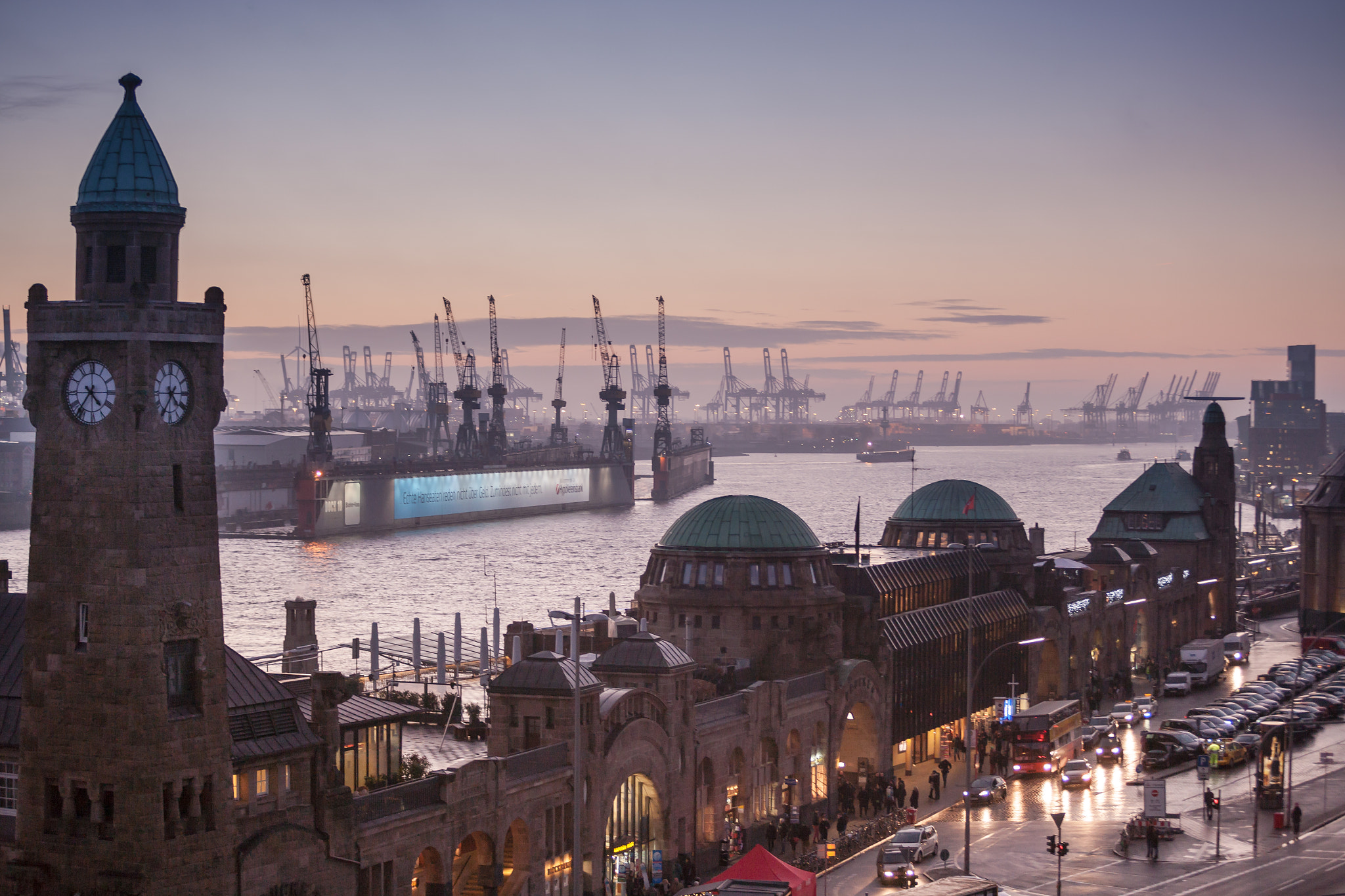 Canon EOS-1Ds Mark II sample photo. Hamburg harbor photography