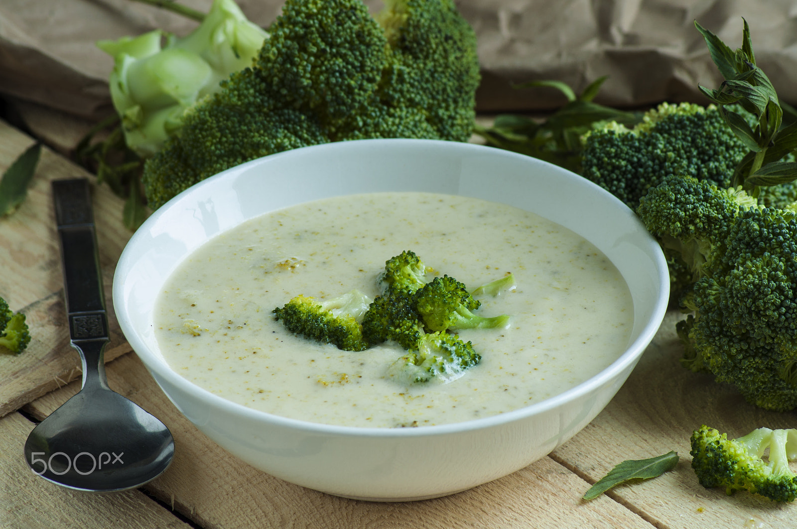 Nikon D5000 sample photo. Broccoli soup photography
