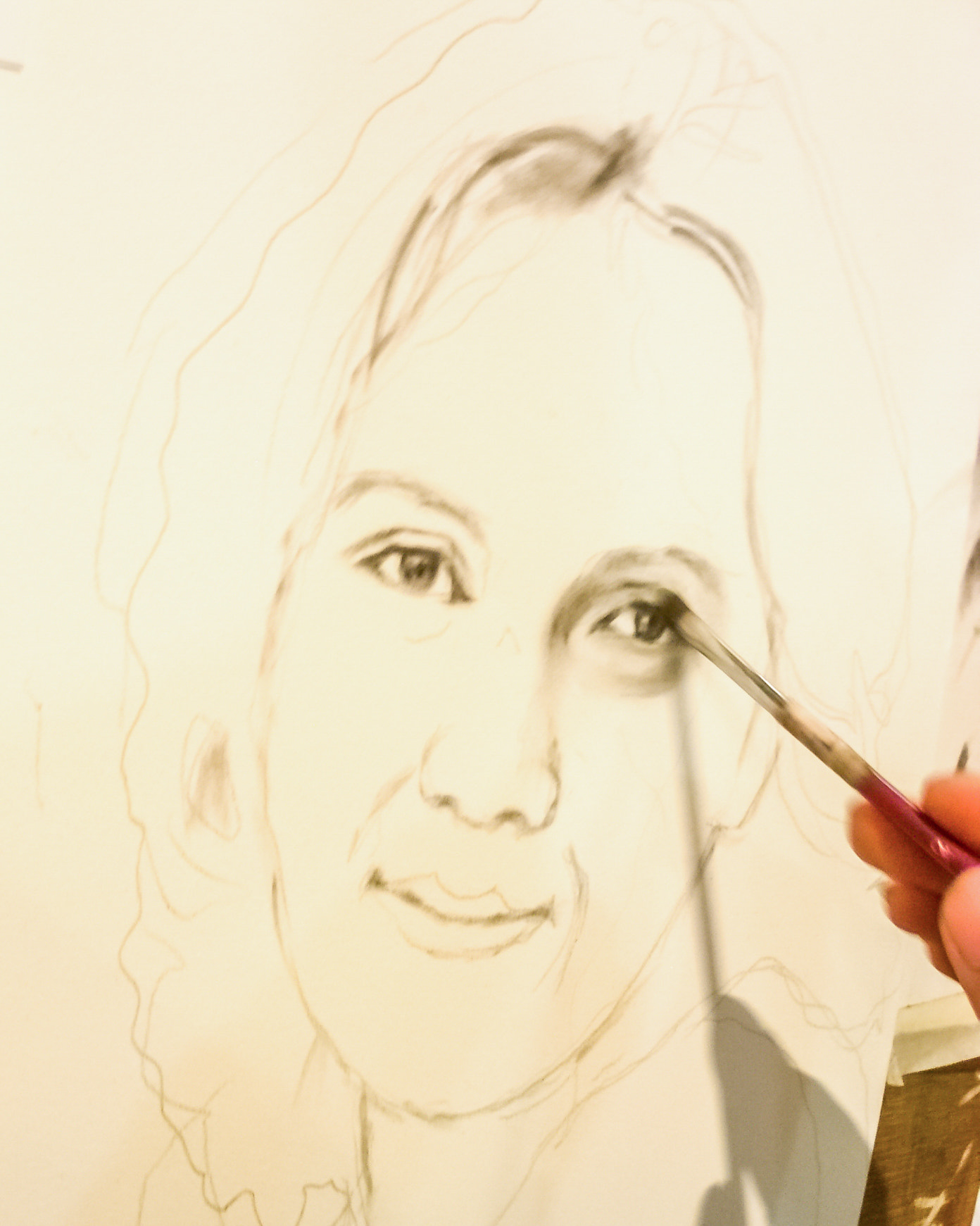 KONICA MINOLTA DiMAGE F300 sample photo. Charcoal drawing photography