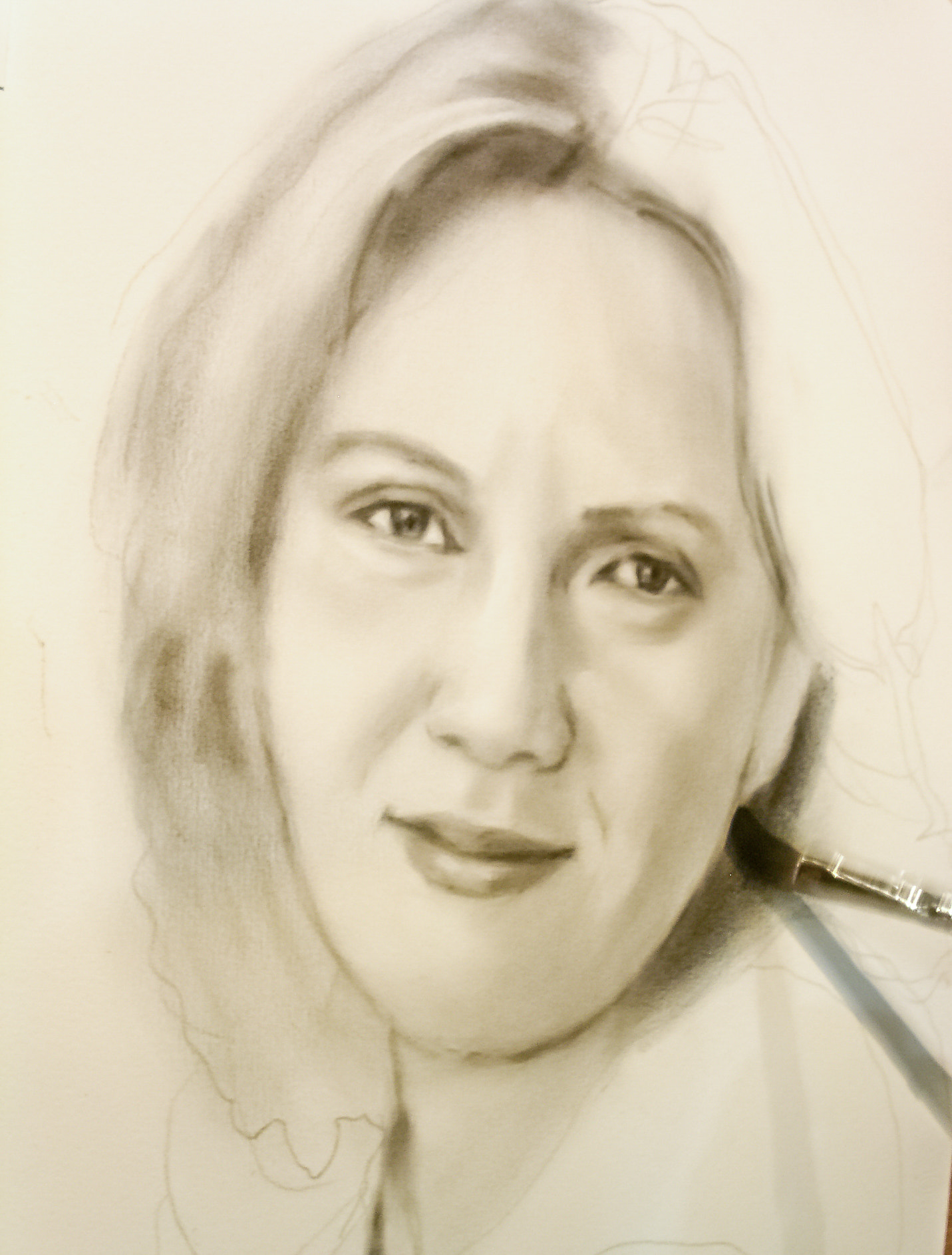 KONICA MINOLTA DiMAGE F300 sample photo. Charcoal drawing photography
