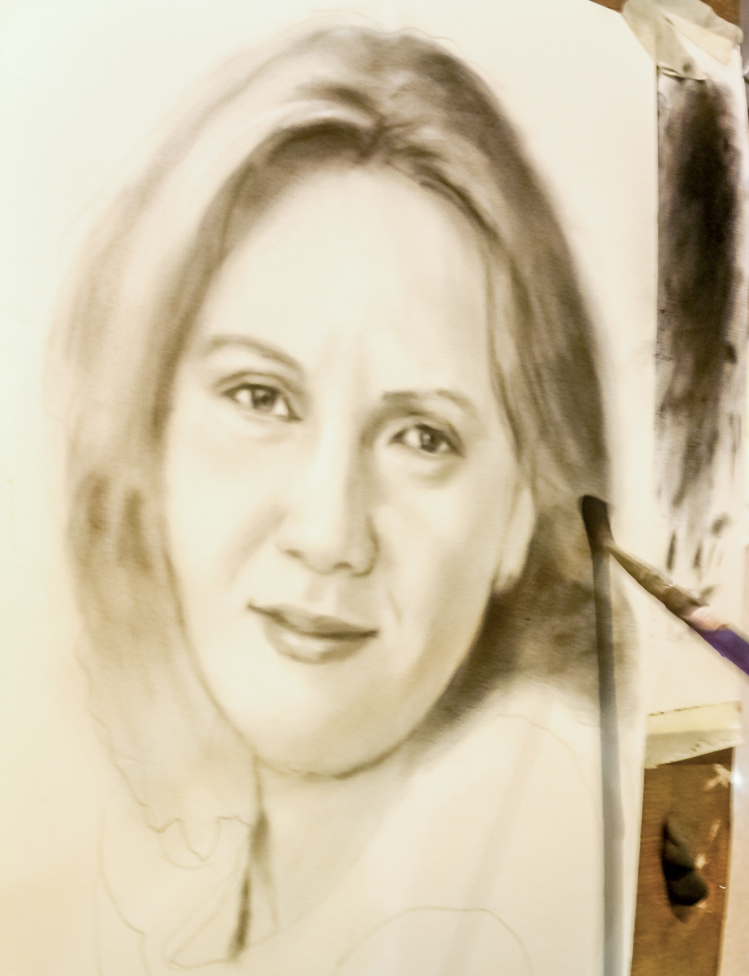 KONICA MINOLTA DiMAGE F300 sample photo. Charcoal drawing photography