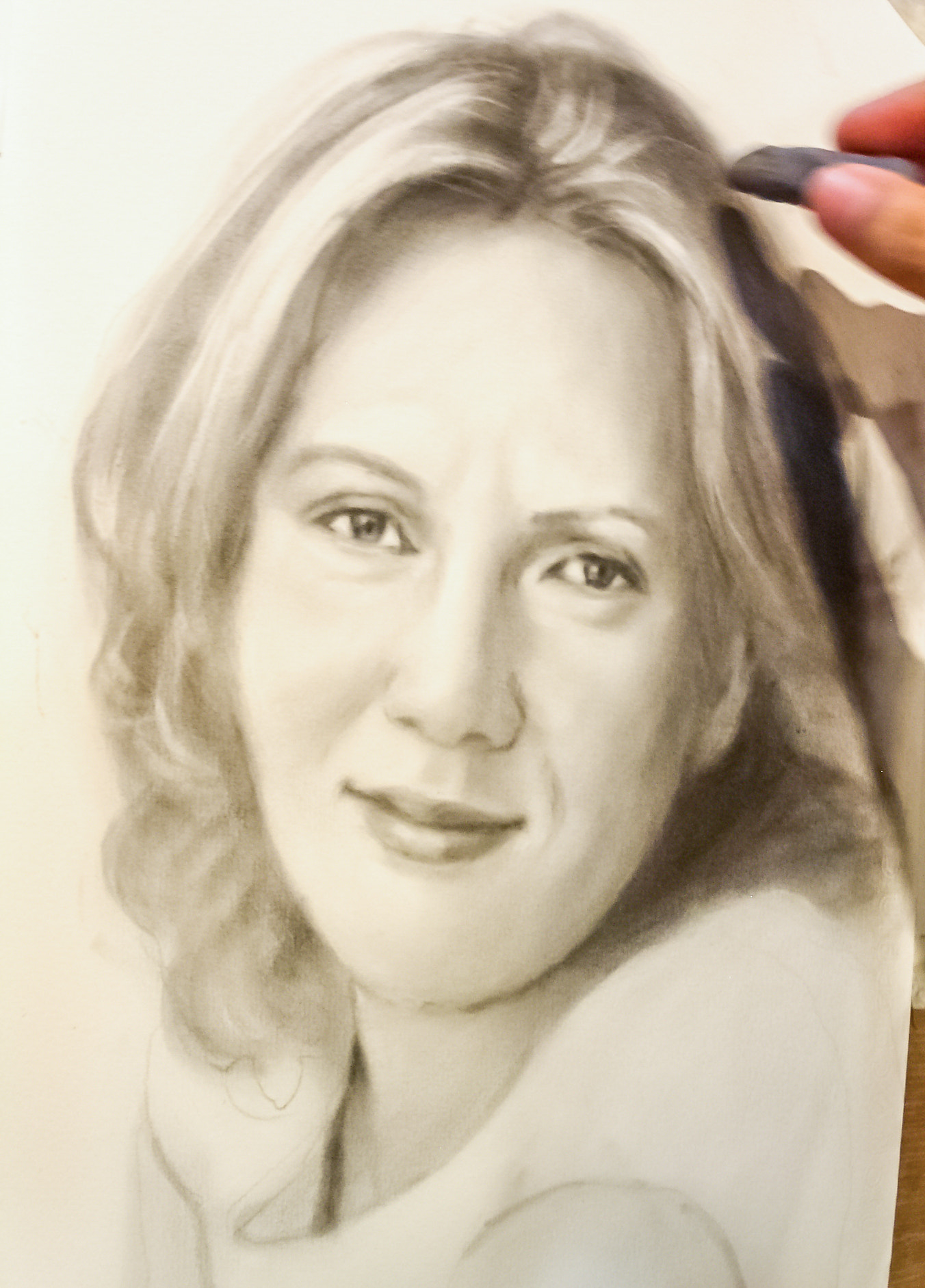 KONICA MINOLTA DiMAGE F300 sample photo. Charcoal drawing photography