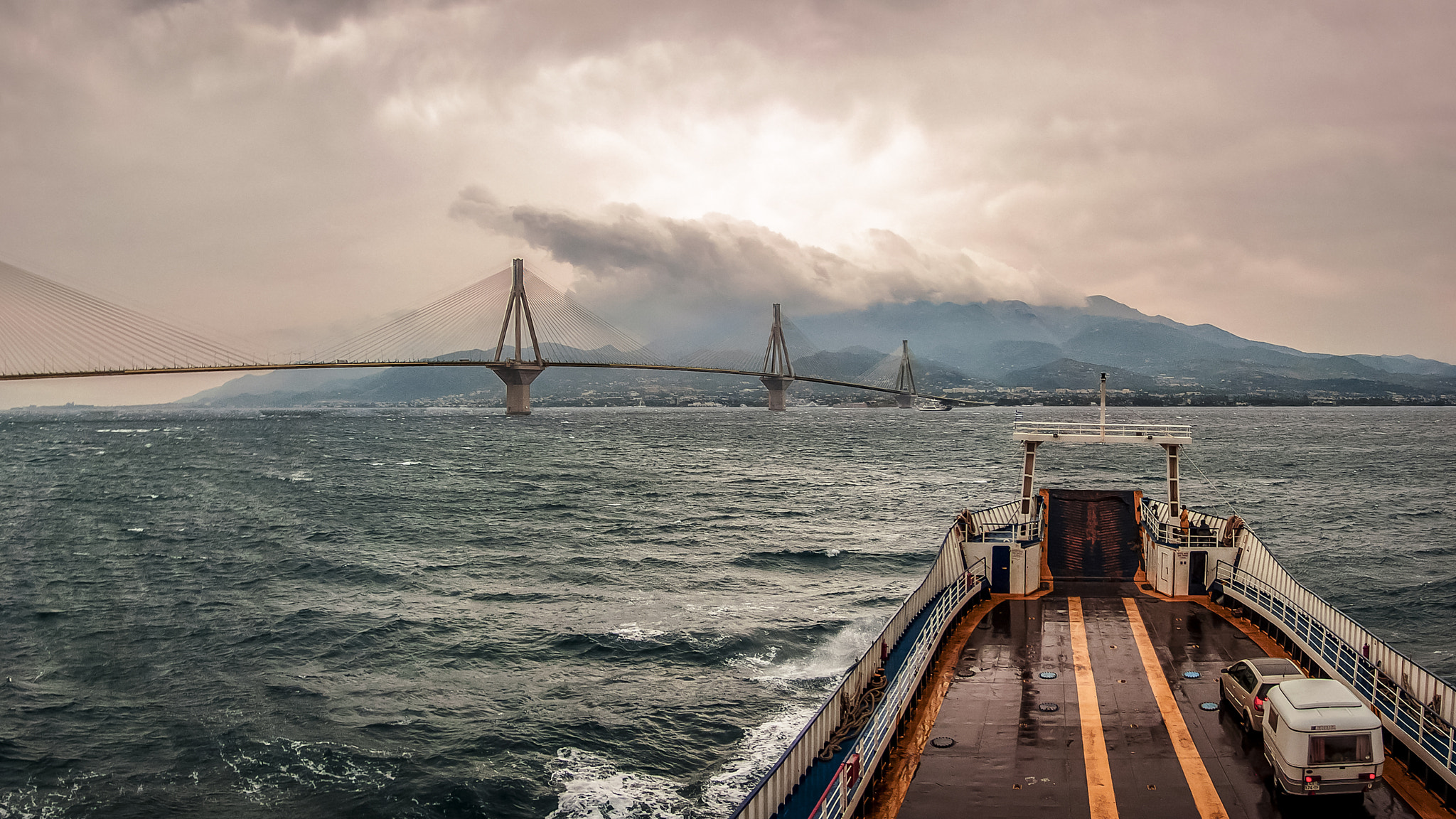 Fujifilm FinePix S6000fd sample photo. Rio–antirrio bridge photography