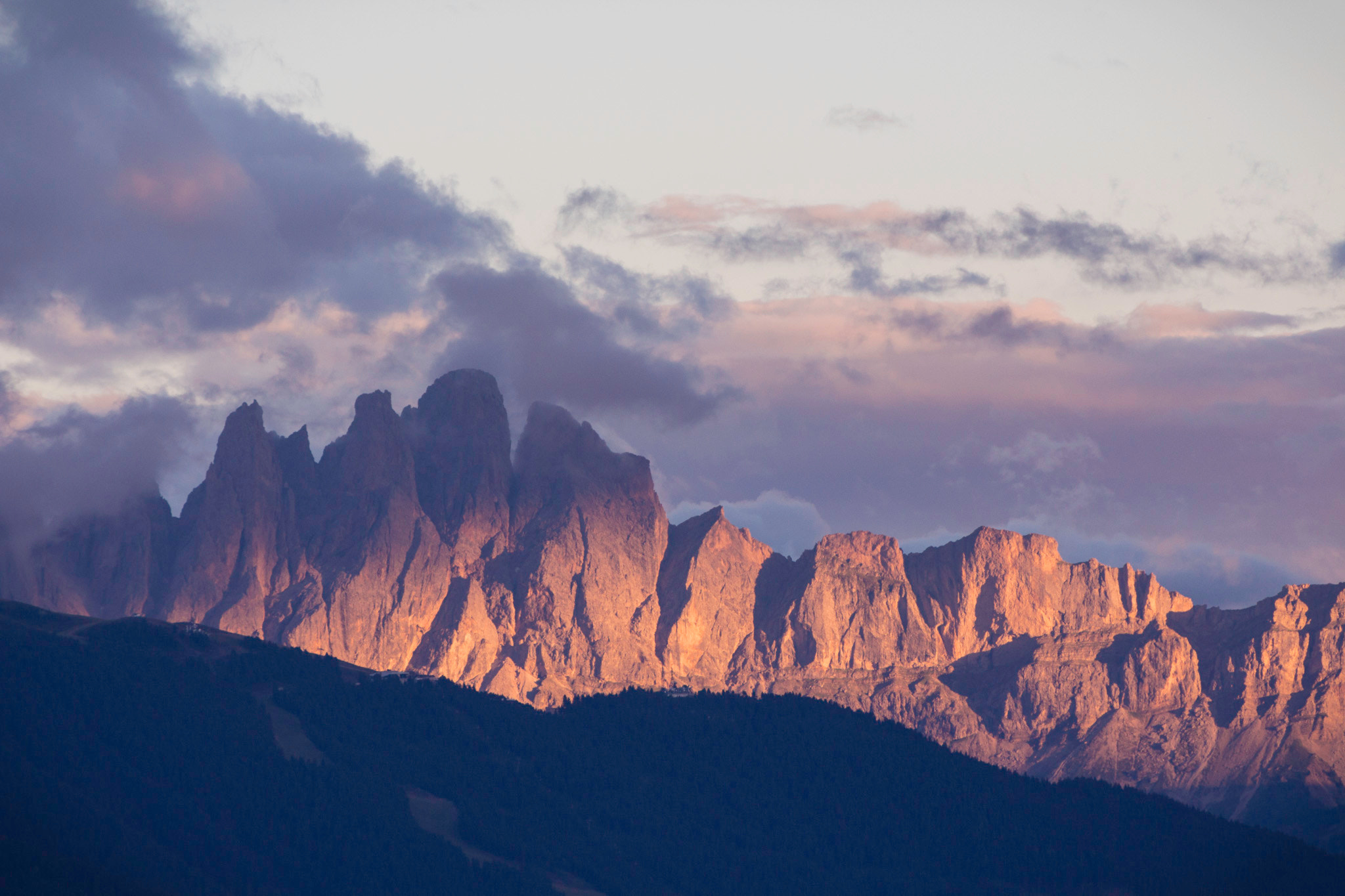 Canon EOS 650D (EOS Rebel T4i / EOS Kiss X6i) sample photo. Odle at sunset photography