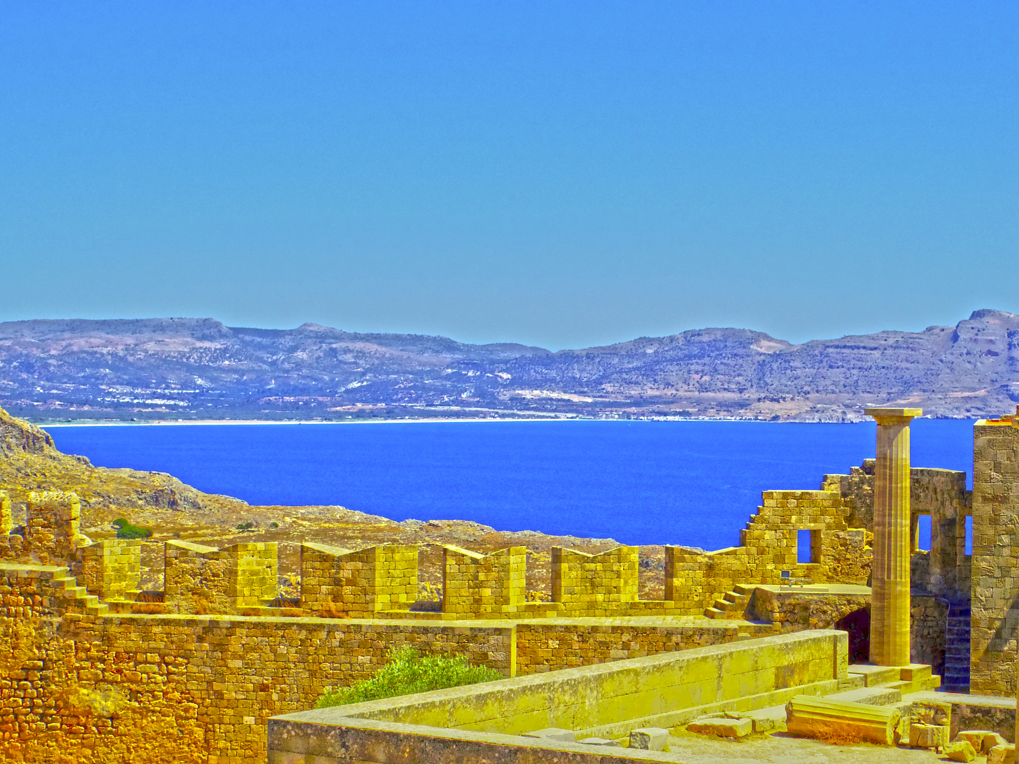 Pentax Q10 sample photo. Lindos photography