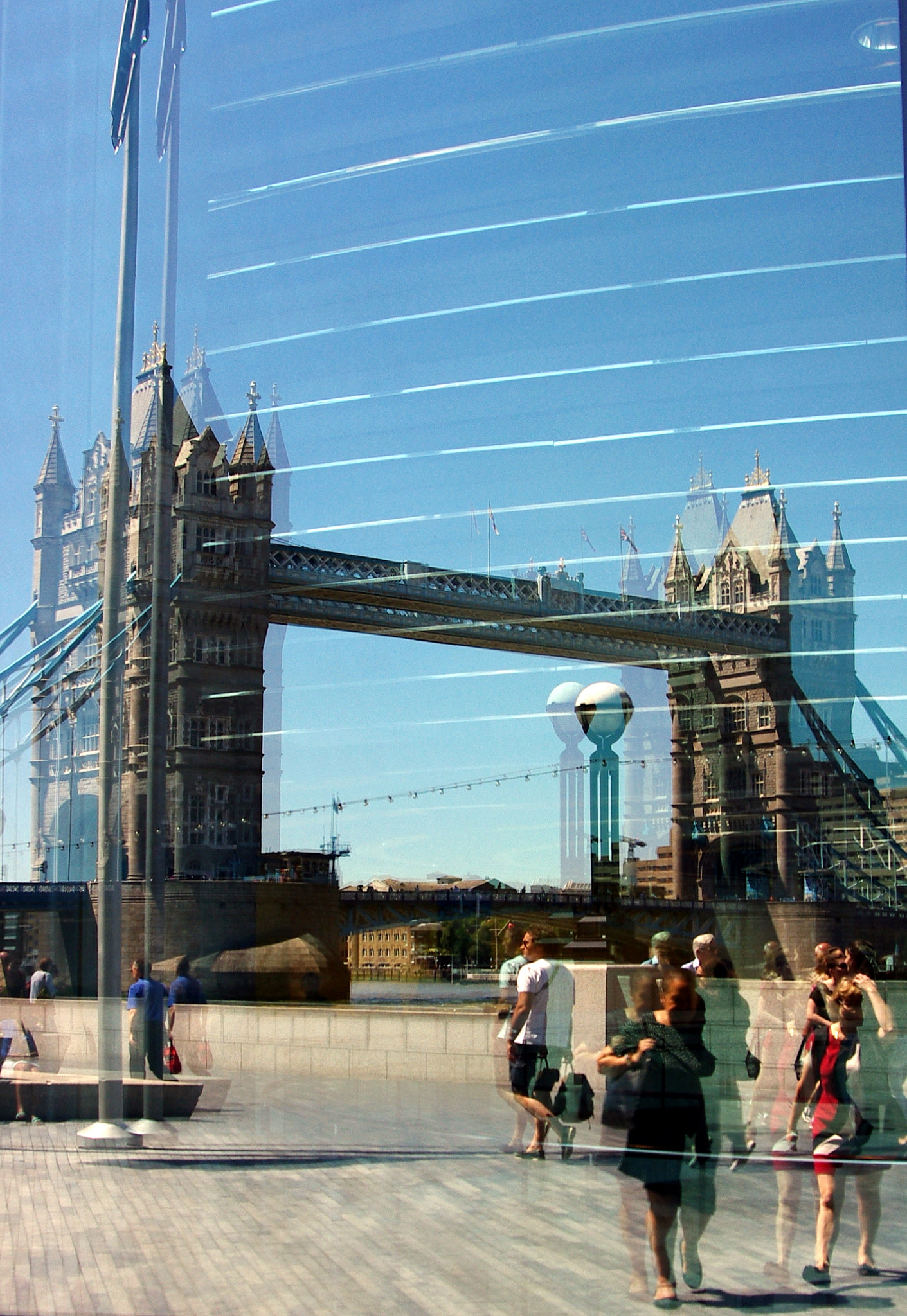 Pentax K-x sample photo. Reflections of tower bridge photography