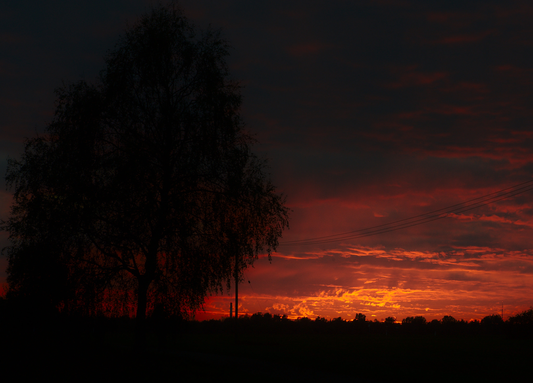 Nikon D3 sample photo. Red sunset photography