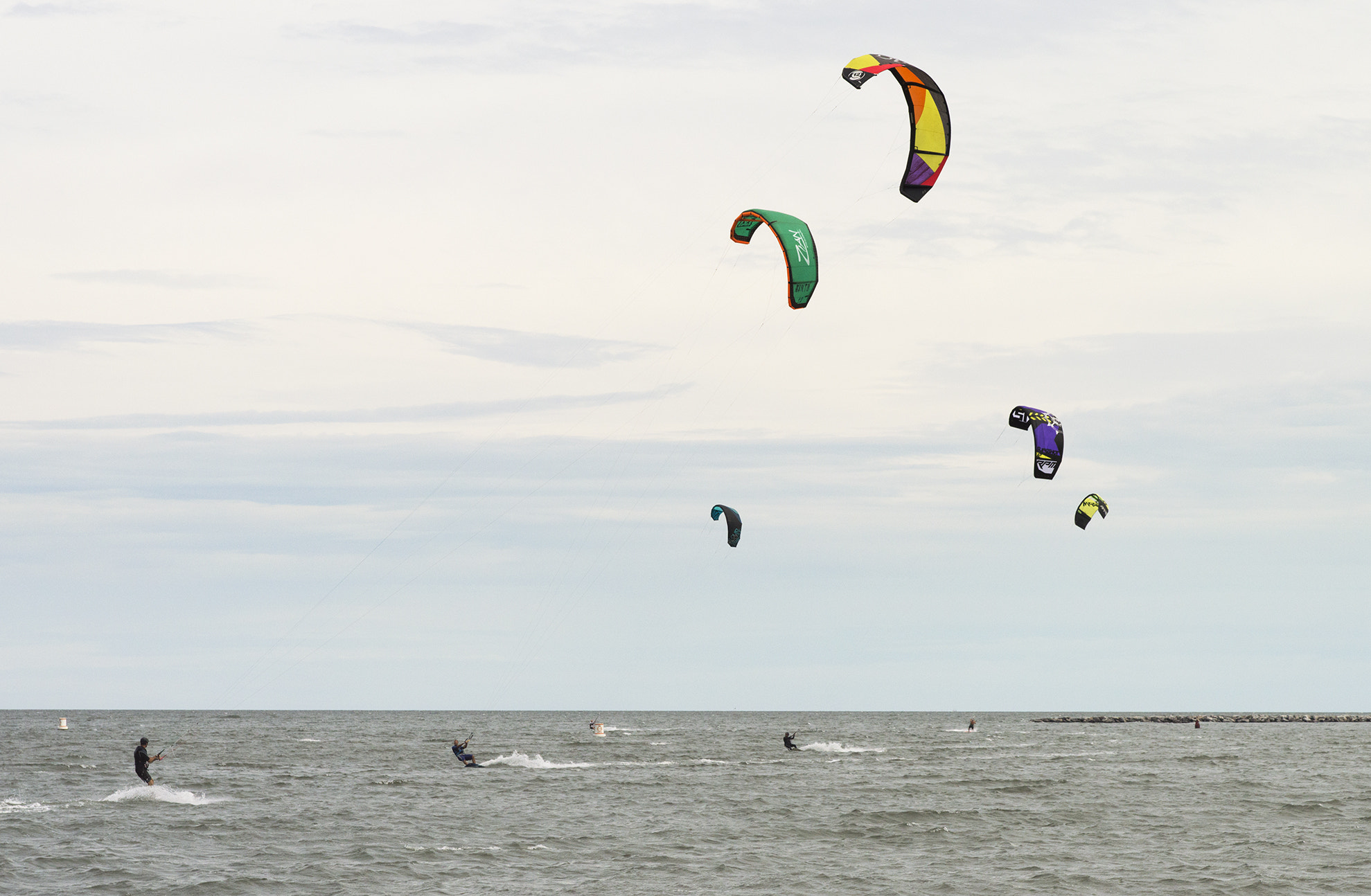 Nikon D3200 + Tamron AF 28-75mm F2.8 XR Di LD Aspherical (IF) sample photo. Kiteboarders photography