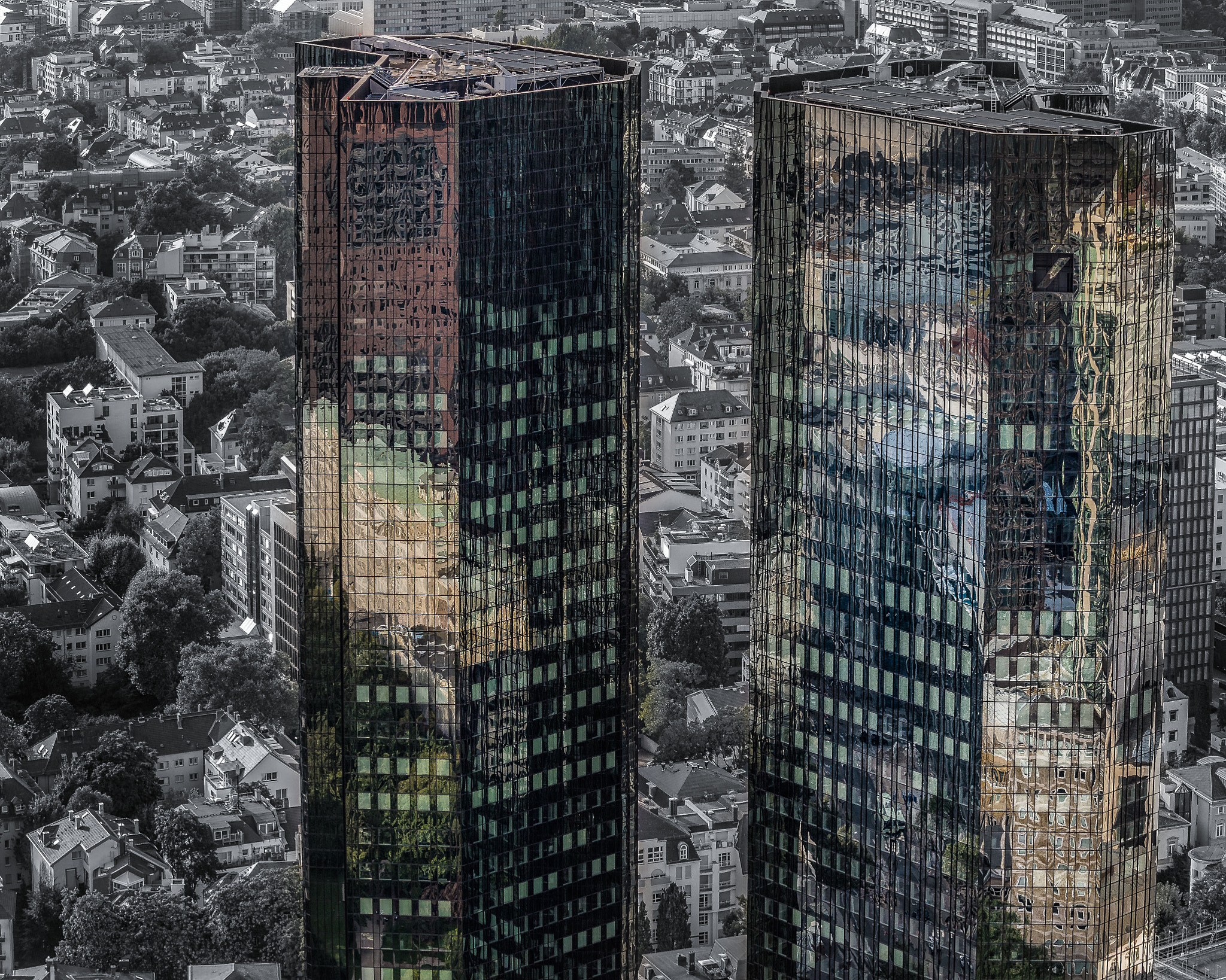 Nikon D4 sample photo. Mirror towers photography