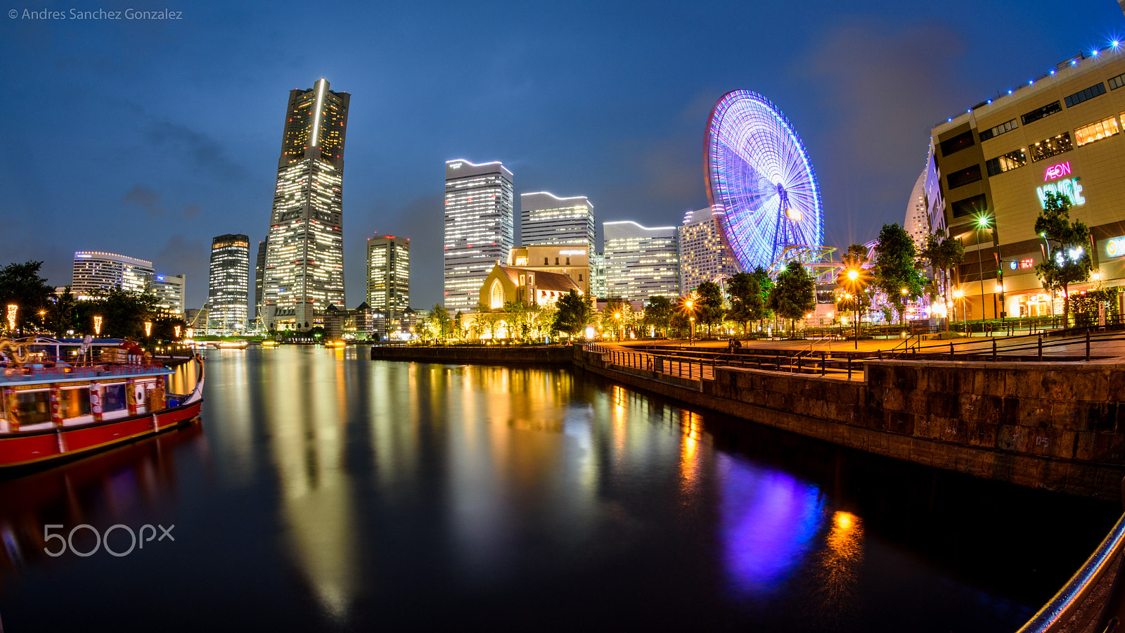 Nikon AF DX Fisheye-Nikkor 10.5mm F2.8G ED sample photo. Yokohama - japan photography