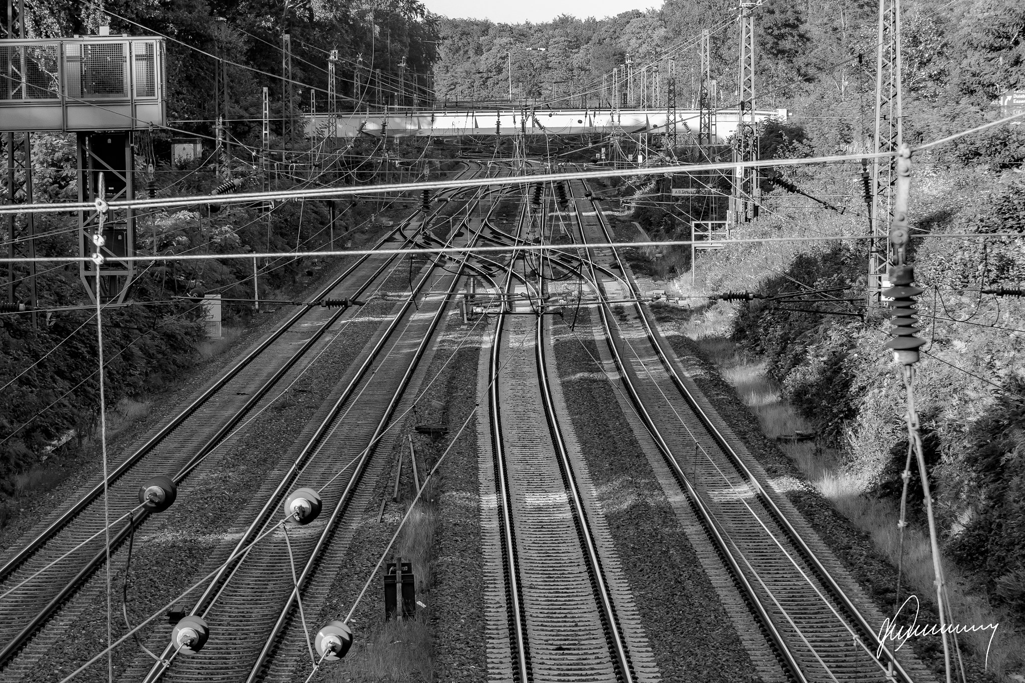Canon EF-S 17-85mm F4-5.6 IS USM sample photo. Railway tracks photography
