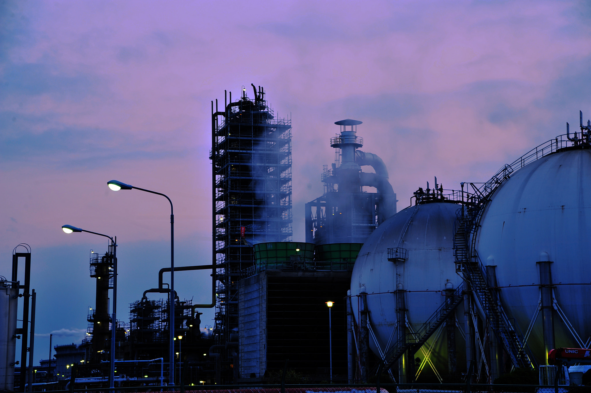 Nikon D3 sample photo. Kawasaki industrial area (415) photography