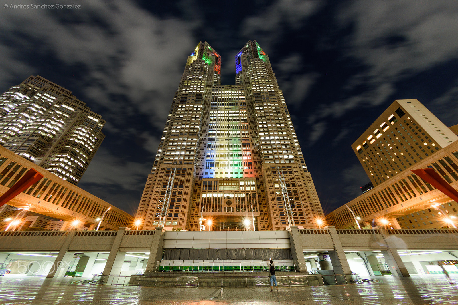 Nikon AF DX Fisheye-Nikkor 10.5mm F2.8G ED sample photo. Tokyo metropolitan government building photography