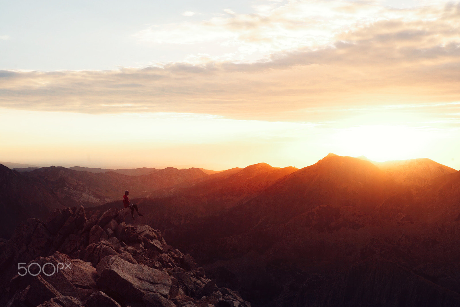 Sony a7S II + Sony 70-400mm F4-5.6 G SSM sample photo. Watching sunrise on pfeifferhorn mountain photography