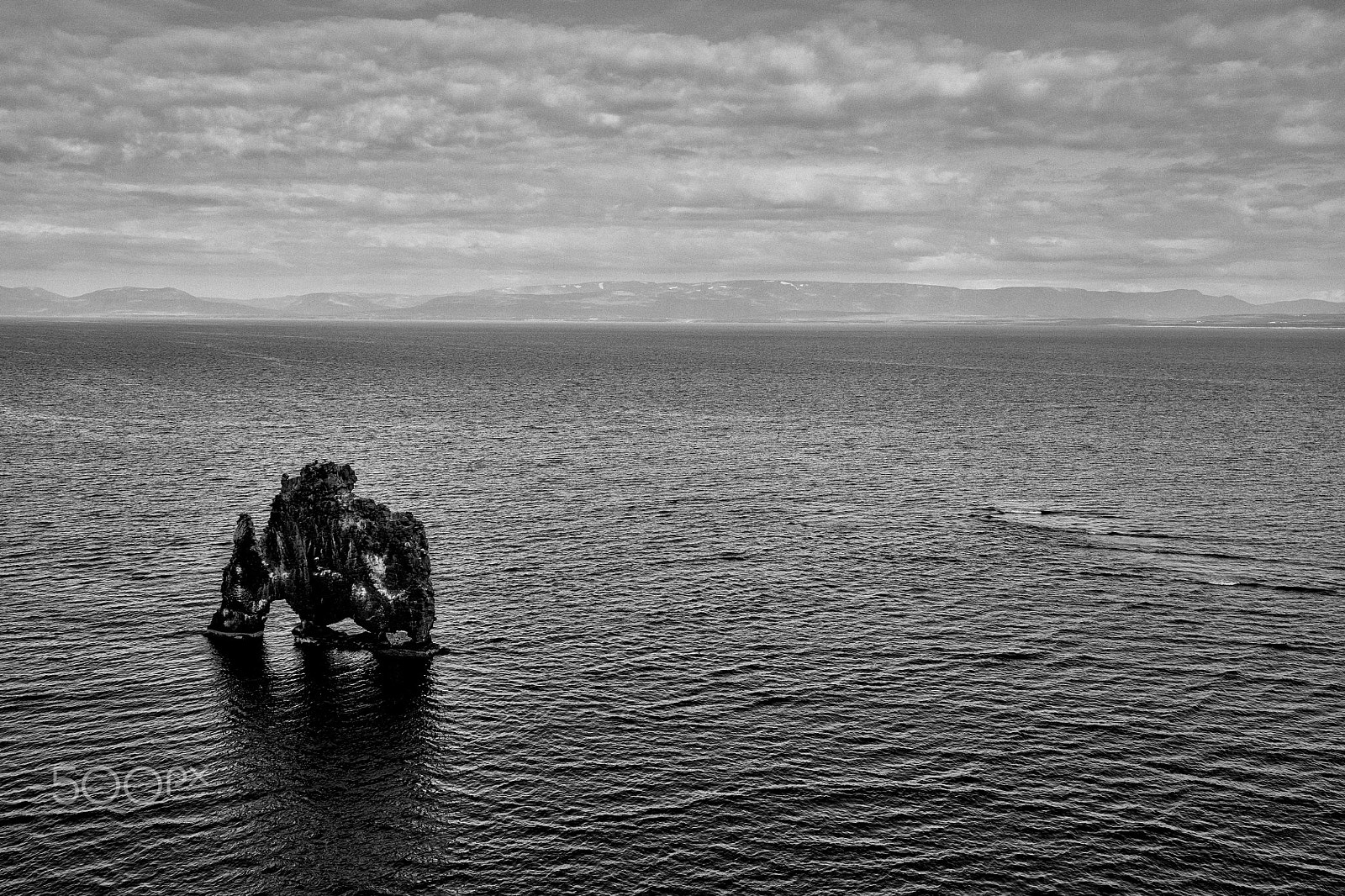 Sigma 24-35mm F2 DG HSM Art sample photo. Hvitserkur in bw photography