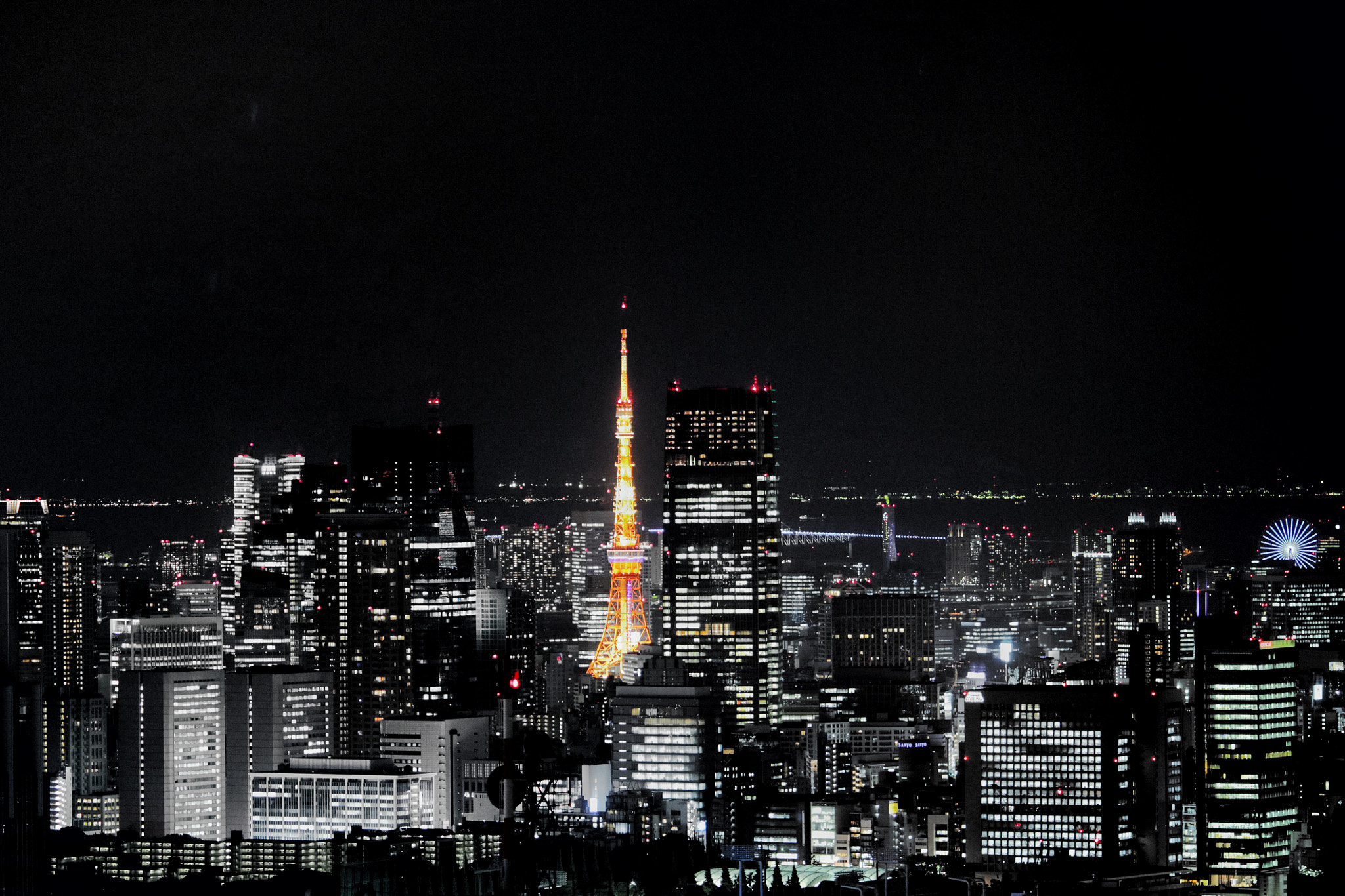Canon EF 135mm F2L USM sample photo. See tokyo from above photography