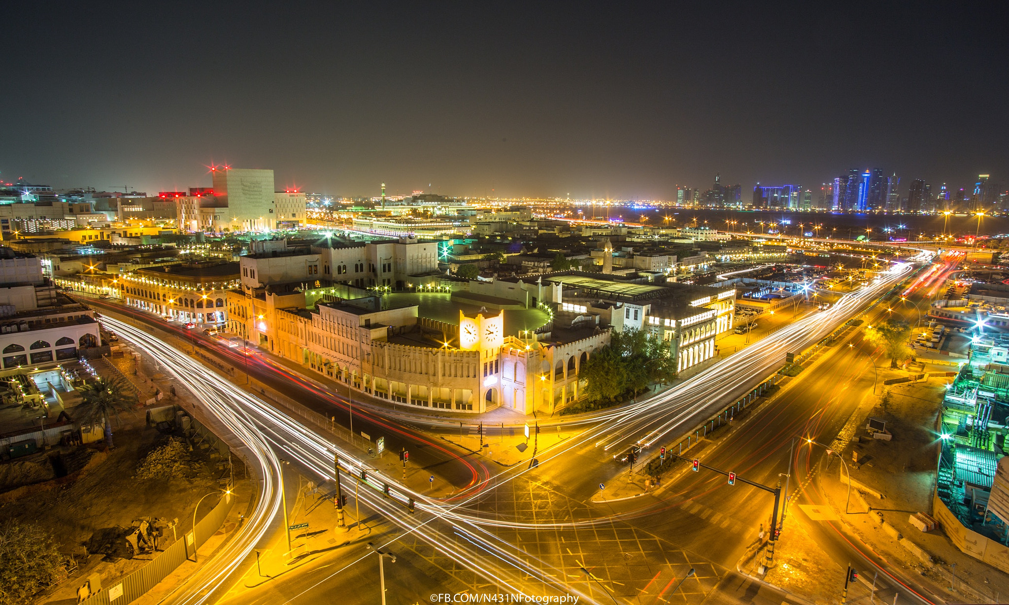 Canon EOS 6D + Tokina AF 193-2 19-35mm f/3.5-4.5 sample photo. Aerial view doha city. photography