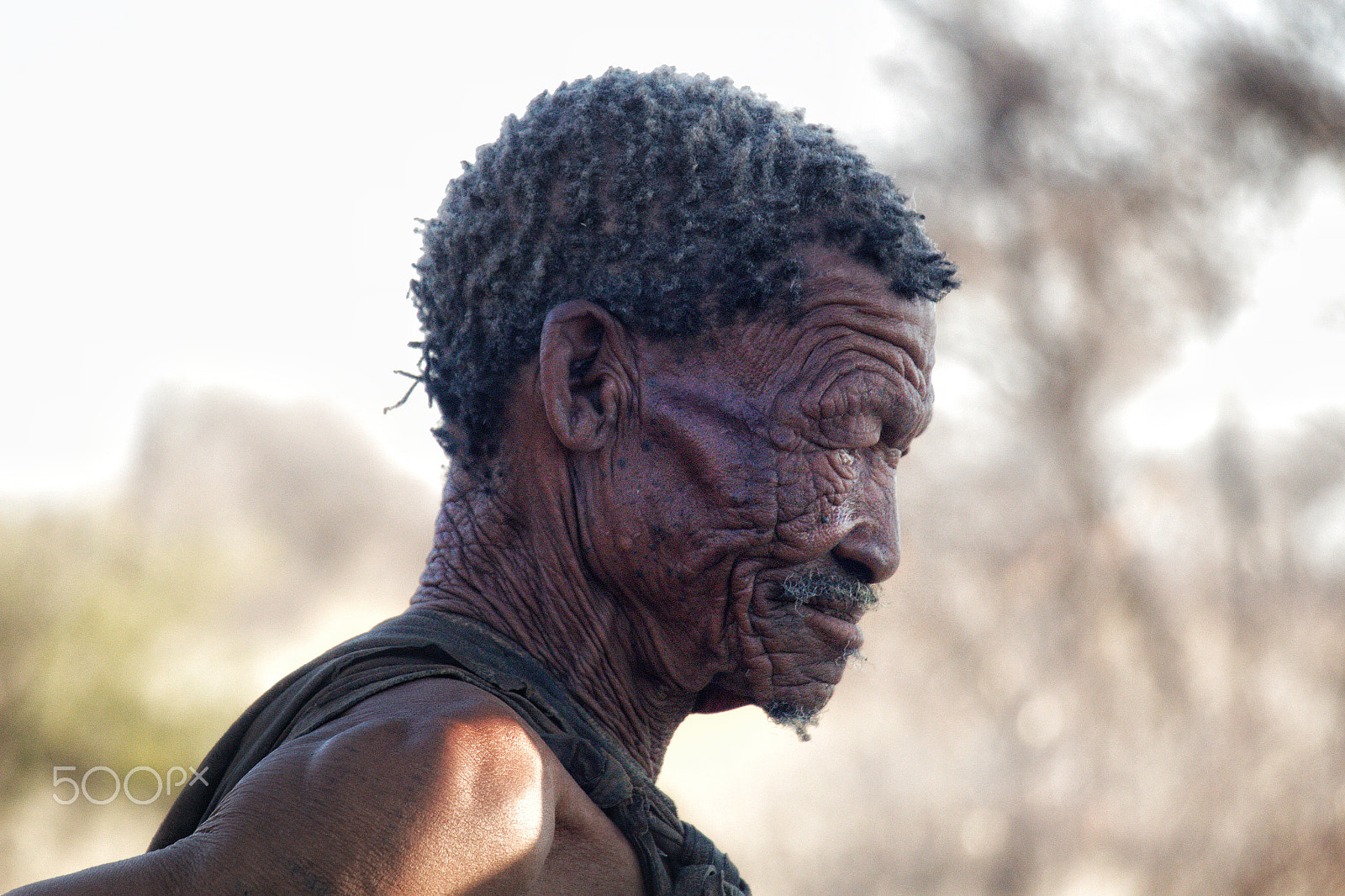 Canon EF-S 18-135mm F3.5-5.6 IS USM sample photo. Old bushman (san) photography