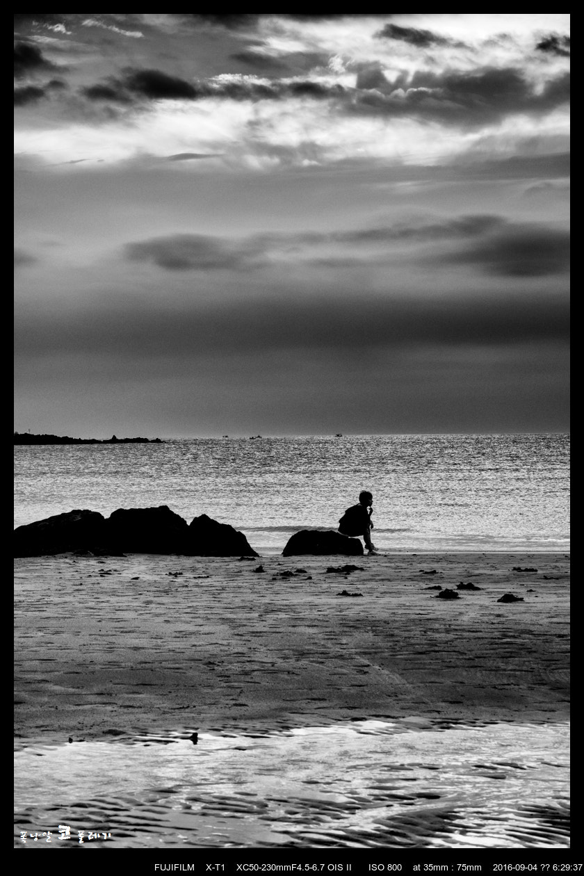 Fujifilm X-T1 + Fujifilm XC 50-230mm F4.5-6.7 OIS II sample photo. Evening shore (2) photography