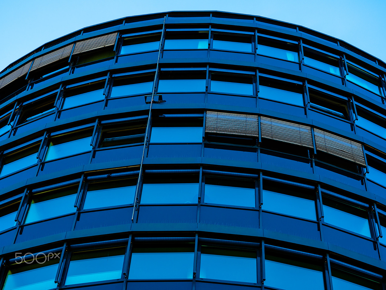 Olympus OM-D E-M5 II + Sigma 60mm F2.8 DN Art sample photo. Blue tower photography