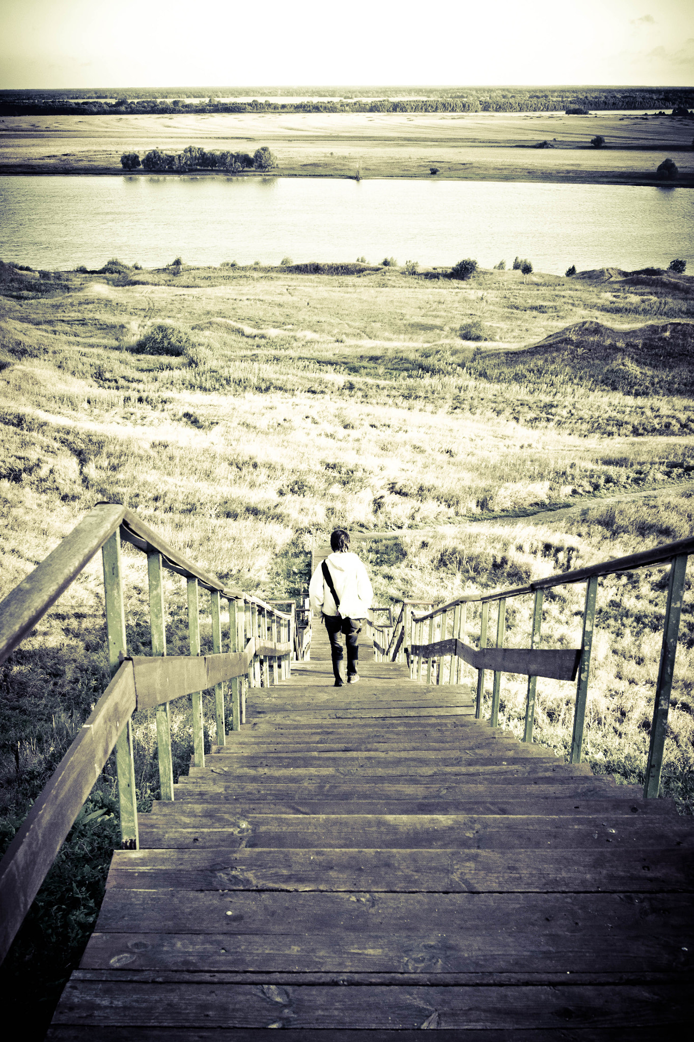 Sony Alpha DSLR-A550 + Sony DT 18-55mm F3.5-5.6 SAM sample photo. Stairway photography