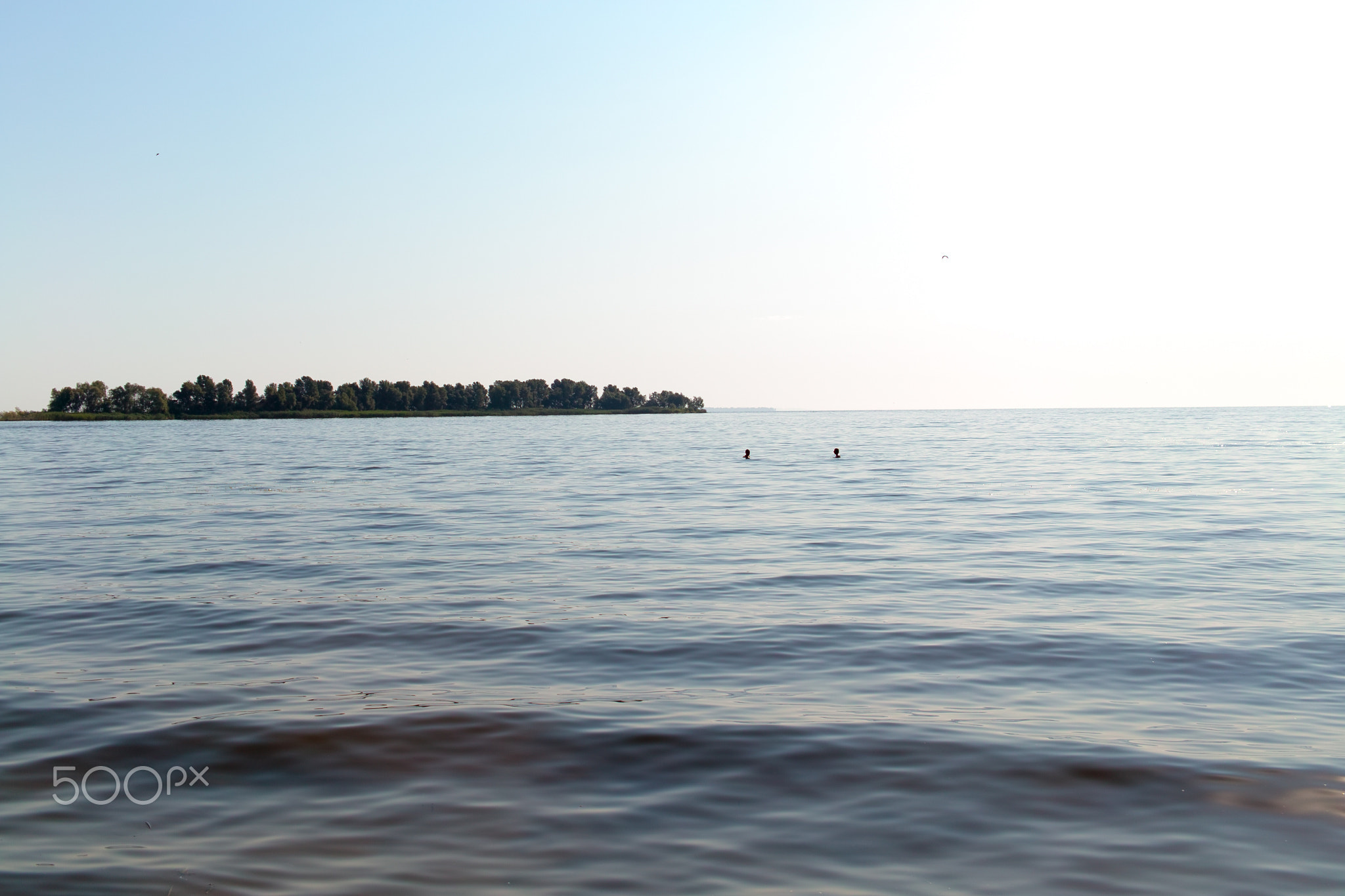 Lone island and two heads, Dnipro