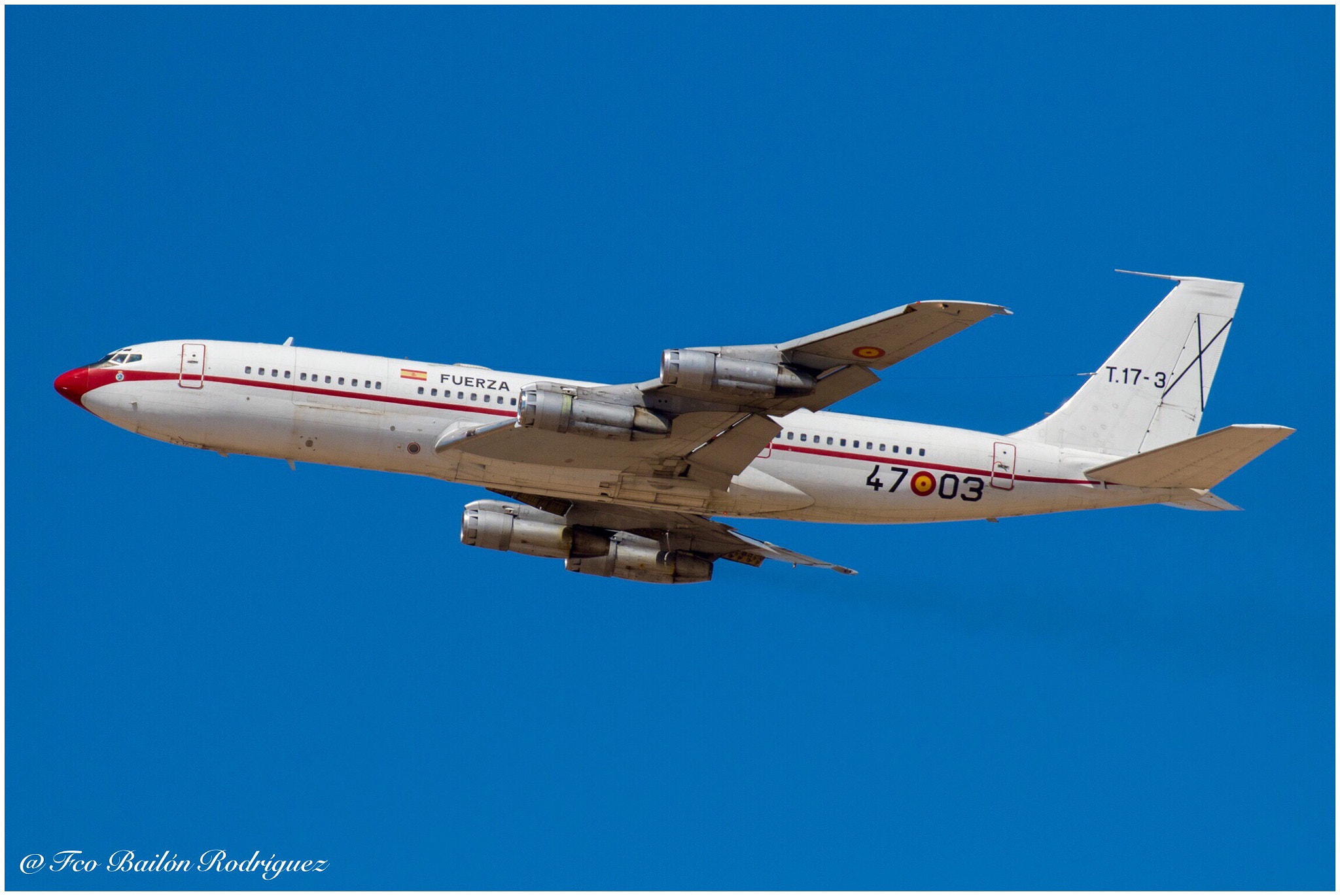 Tamron SP 35mm F1.8 Di VC USD sample photo. Spain air force - boeing 707-368c (t.17-3/47-03) photography