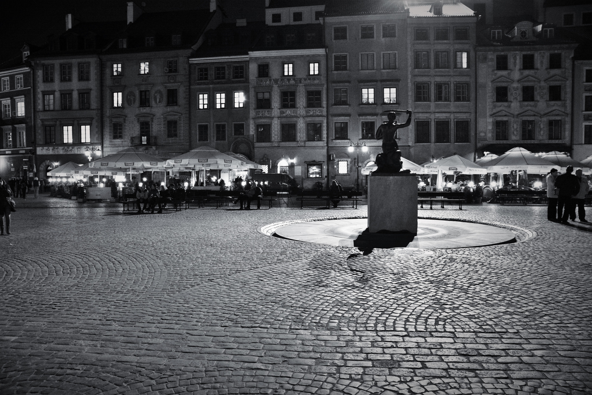 Sigma 17-70mm F2.8-4.5 DC Macro Asp. IF sample photo. Warsaw mermaid by night photography