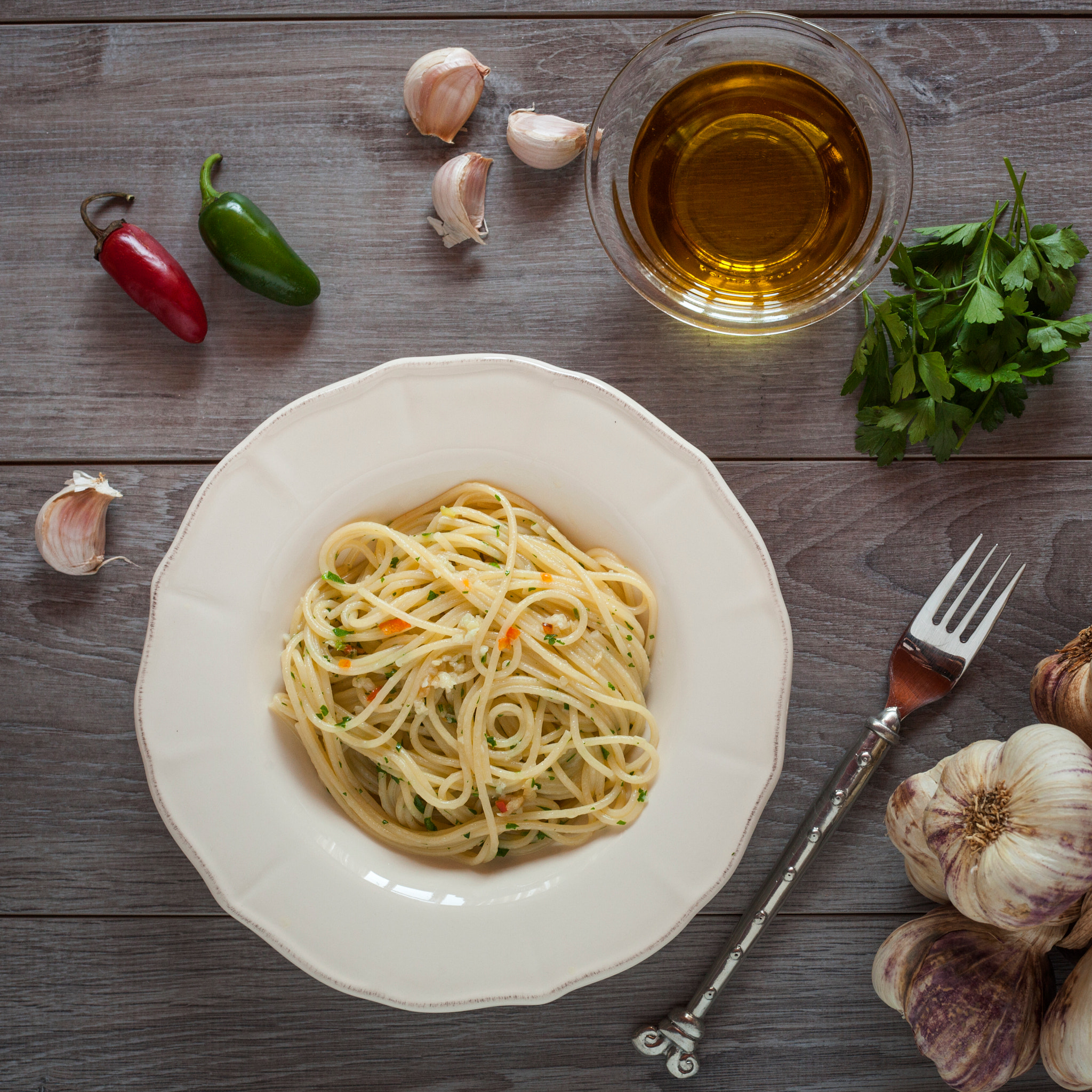 spaghetti aglio olio