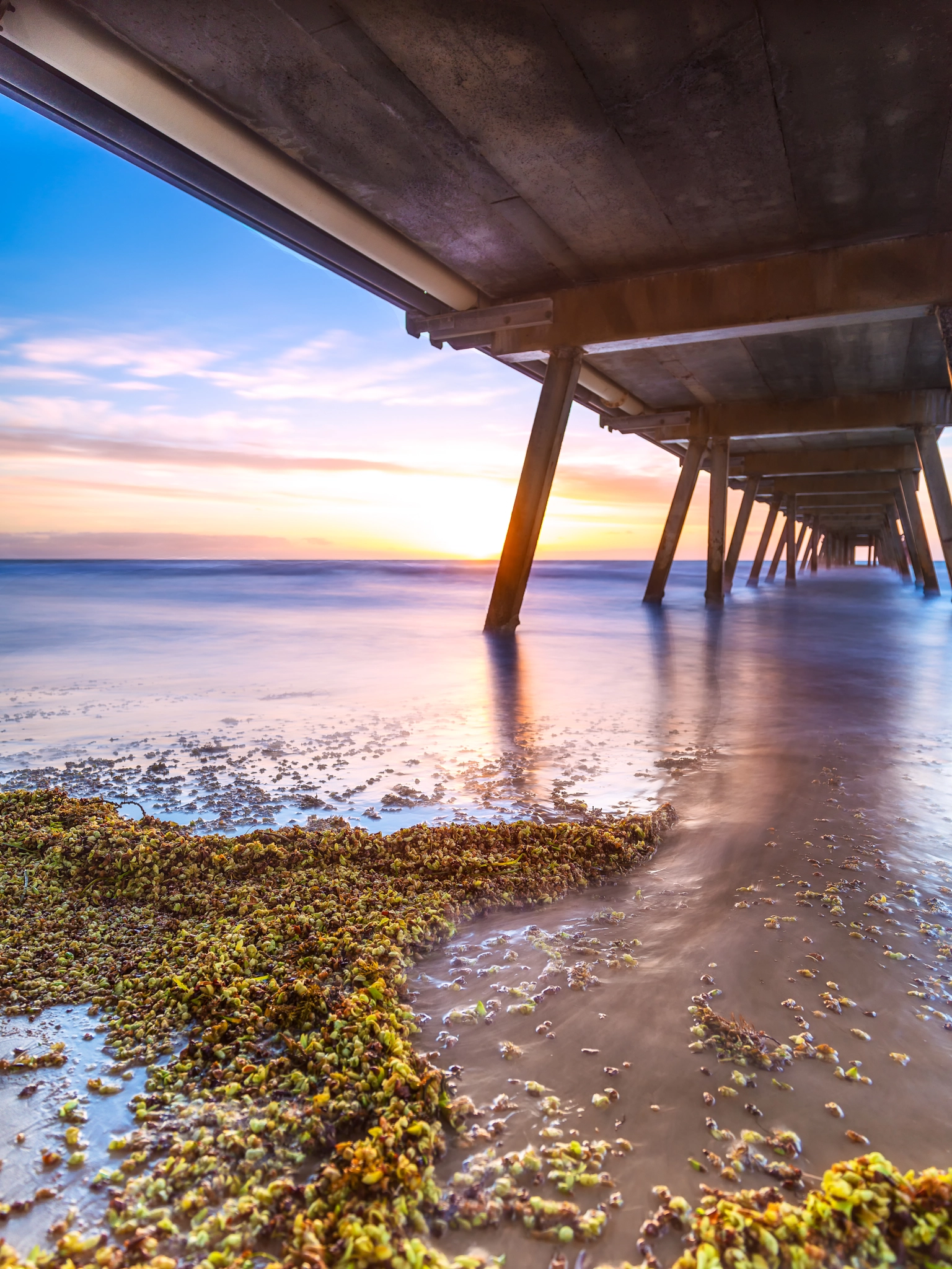 HD Pentax-DA645 28-45mm F4.5ED AW SR sample photo. Under glenelg jetty photography