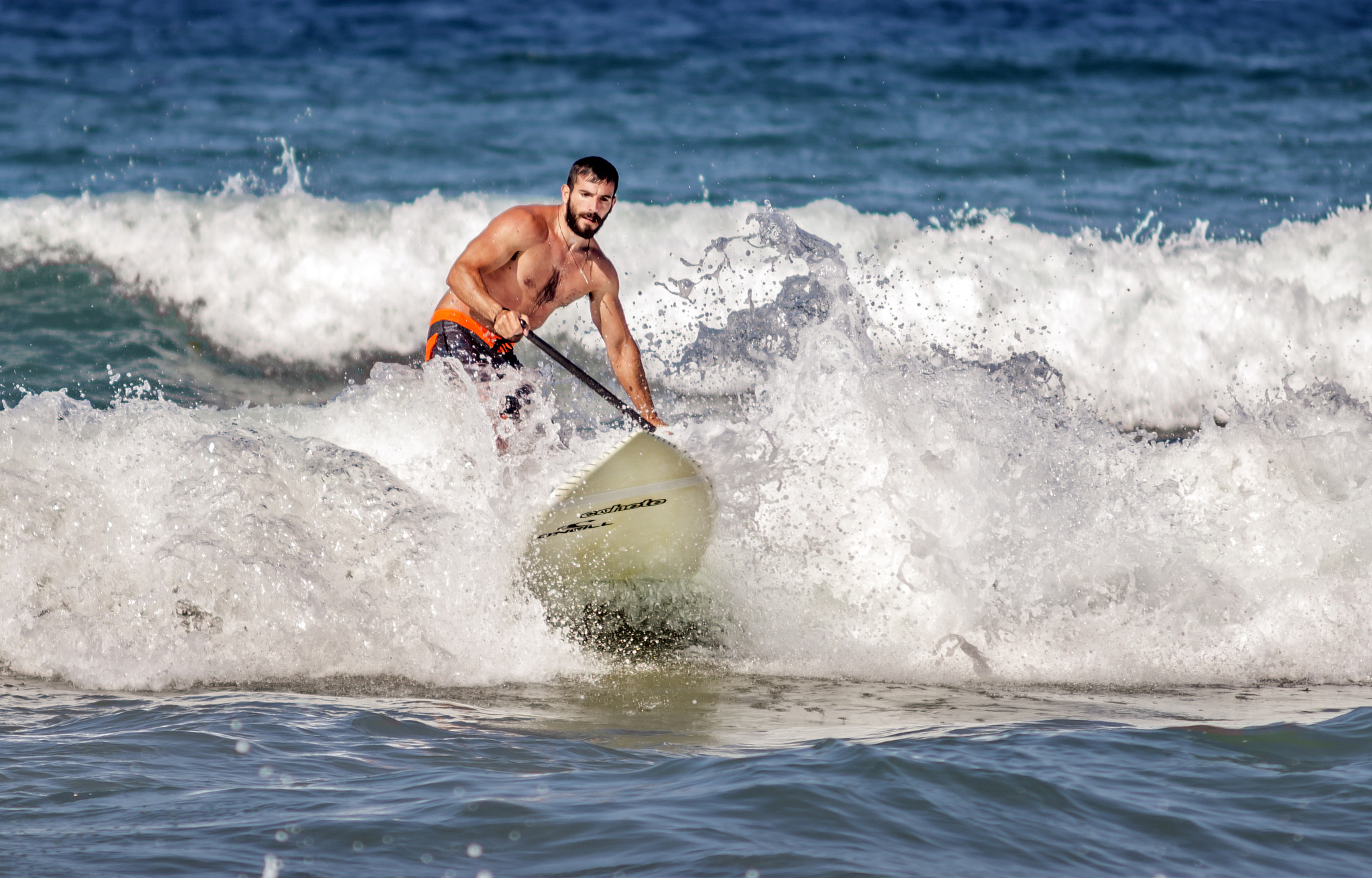 AF Zoom-Nikkor 75-300mm f/4.5-5.6 sample photo. Mediterranean surfer photography