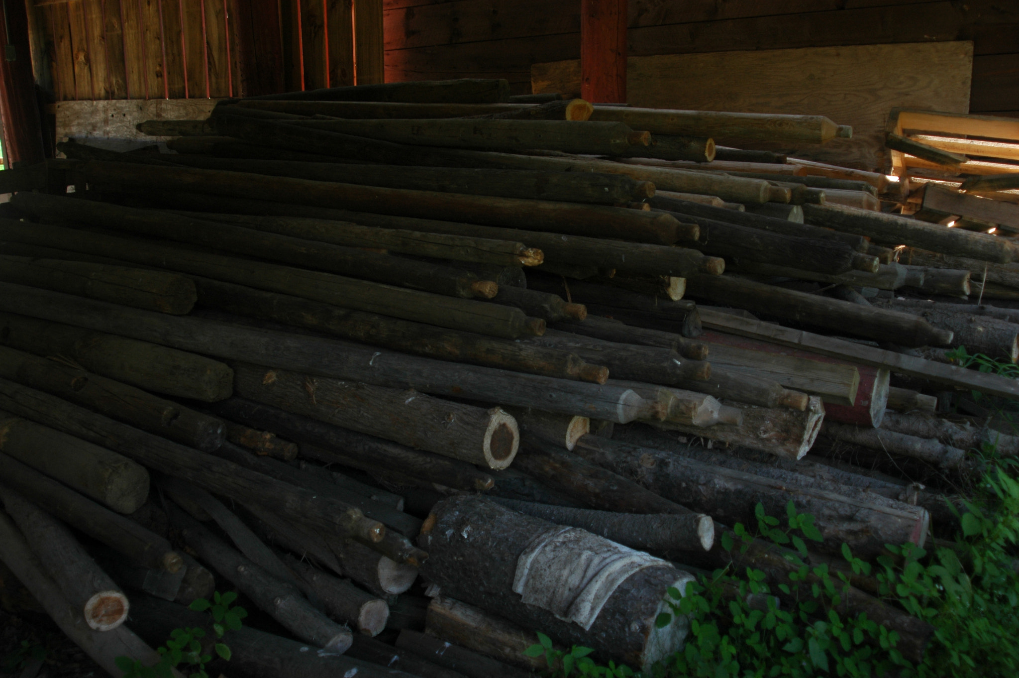 Nikon D70s sample photo. Logs in storage photography