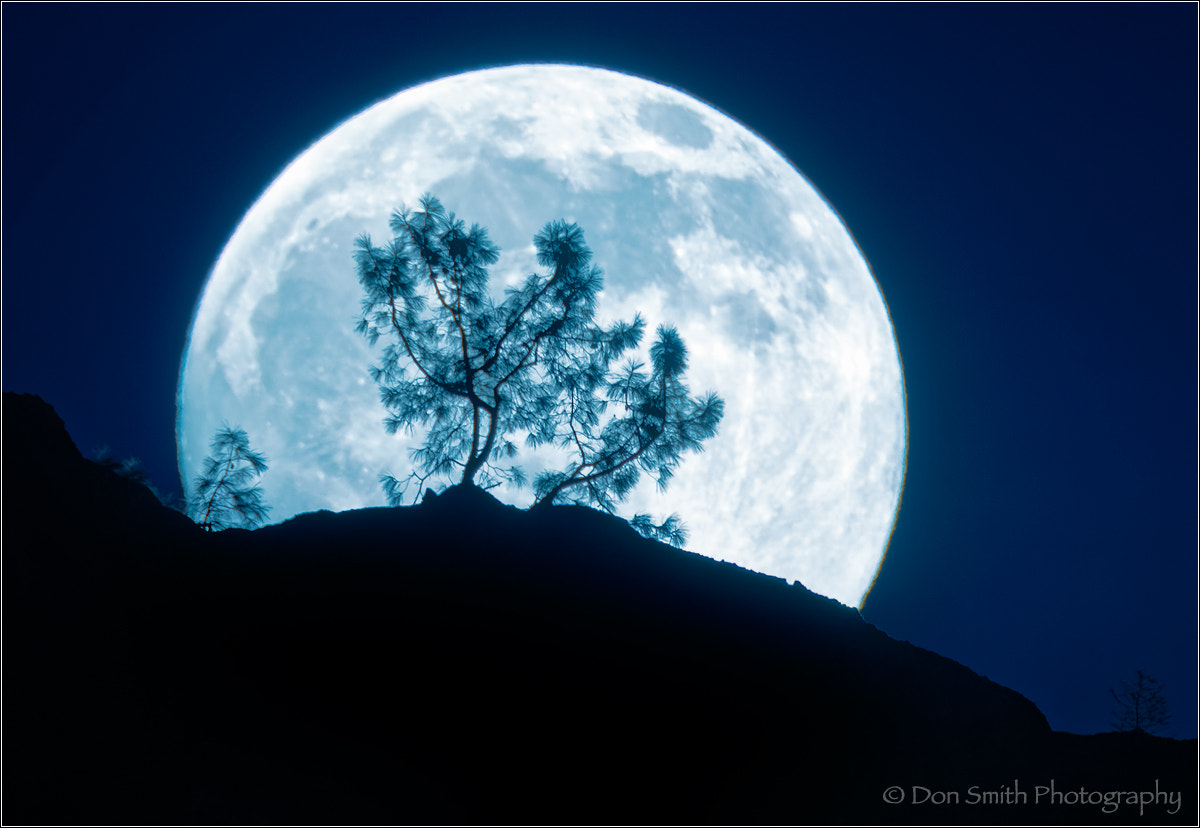 Canon EF 400mm F2.8L IS USM sample photo. Fill moon rise over high peaks photography