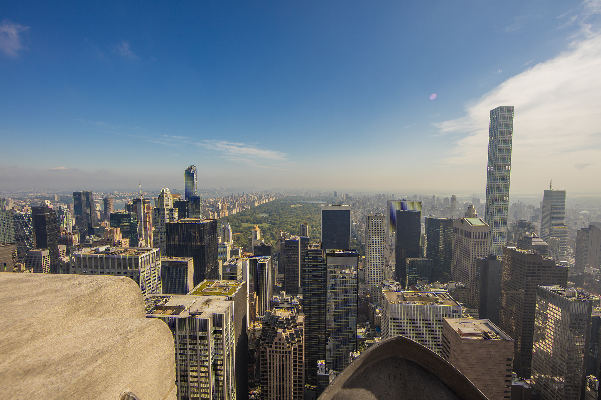 Canon EF 14mm F2.8L II USM sample photo. Top of the rock and central park photography