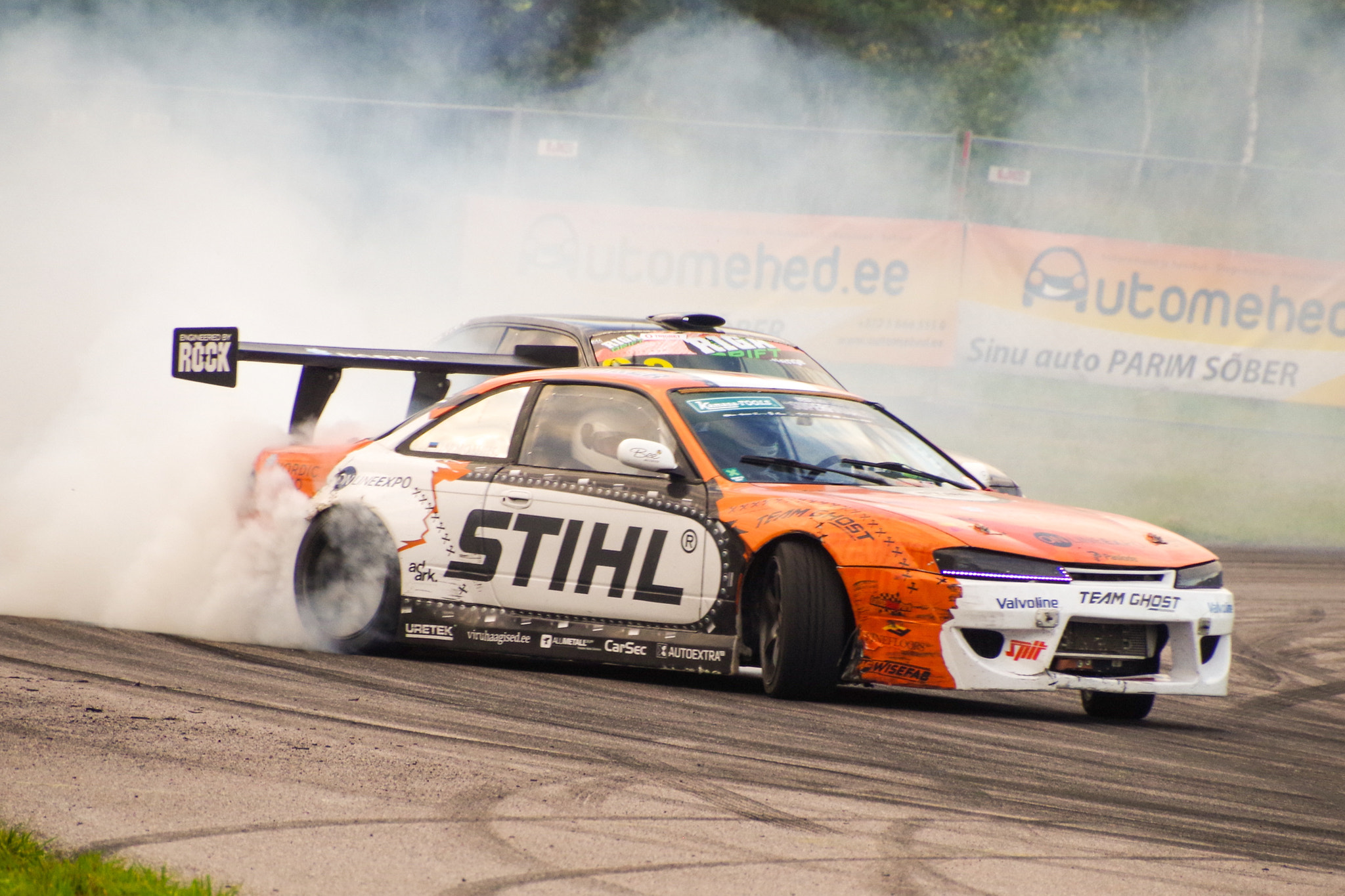 Pentax K-S2 sample photo. Stihl drift car photography