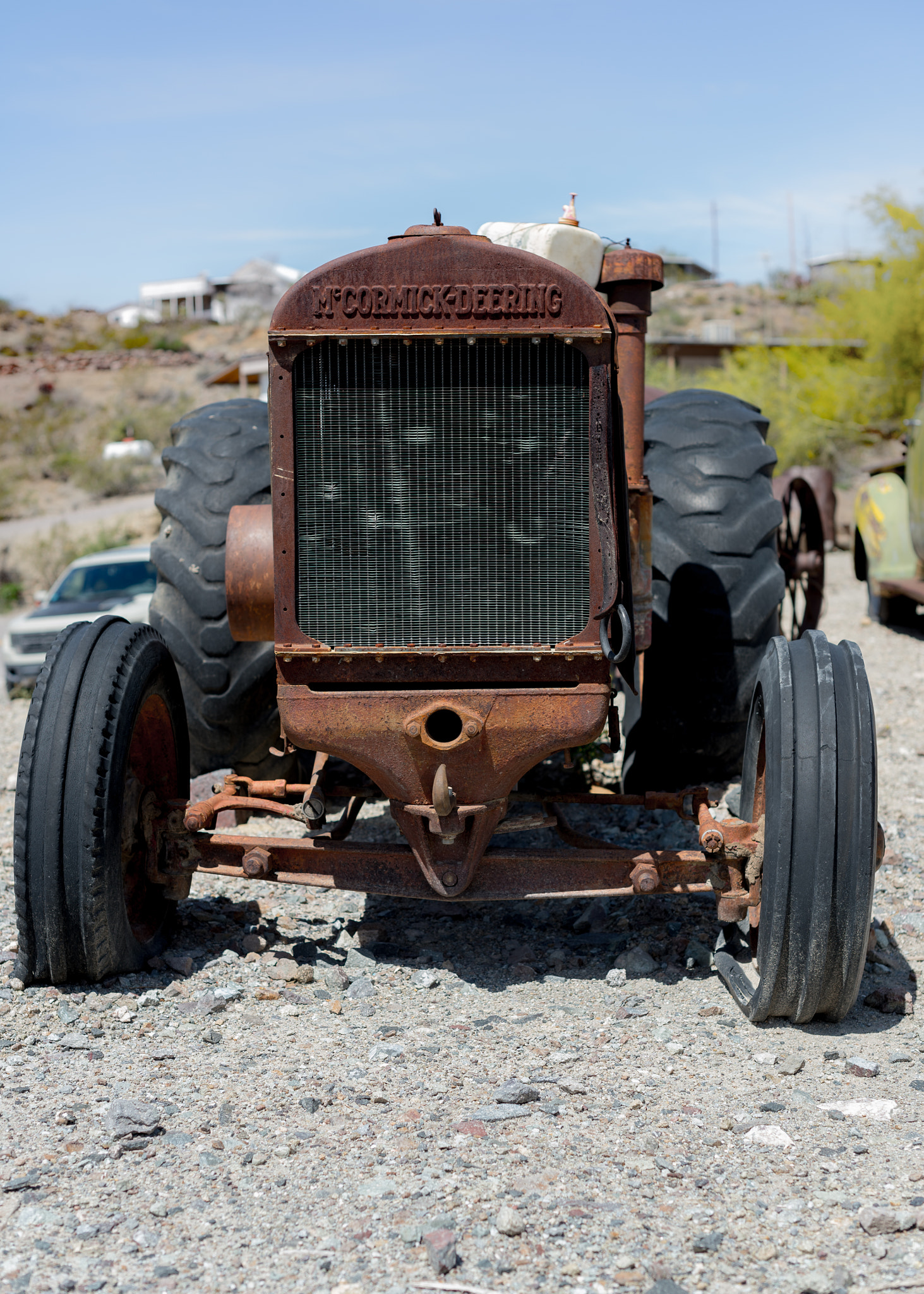 Nikon D4 + Nikon AF-S Nikkor 50mm F1.4G sample photo. Rusted tractor photography