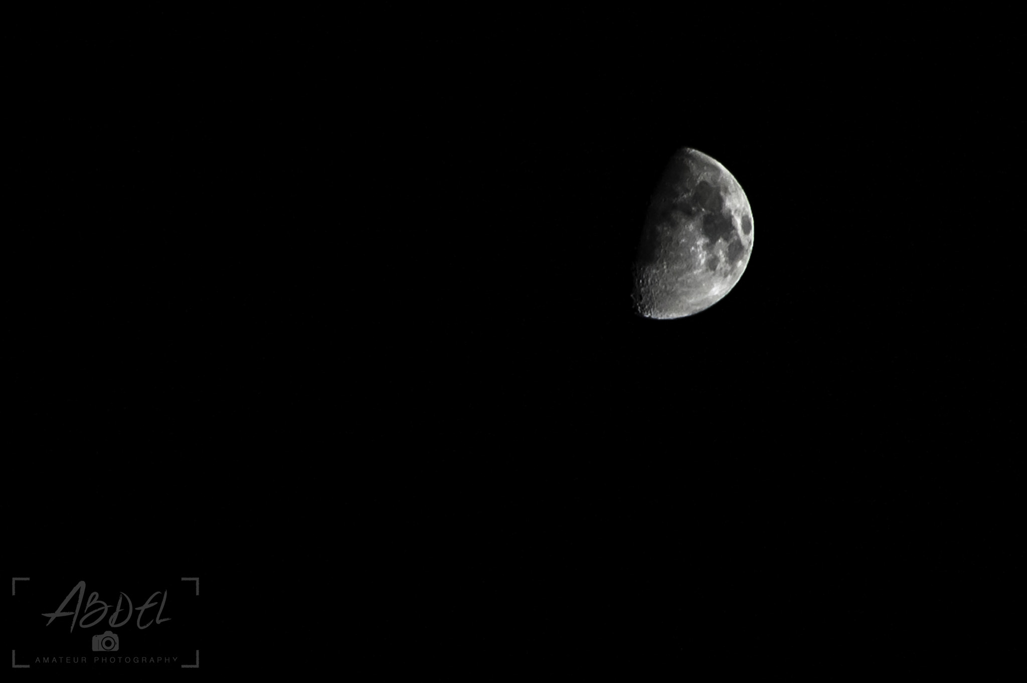 Nikon D50 sample photo. Beautiful moon photography