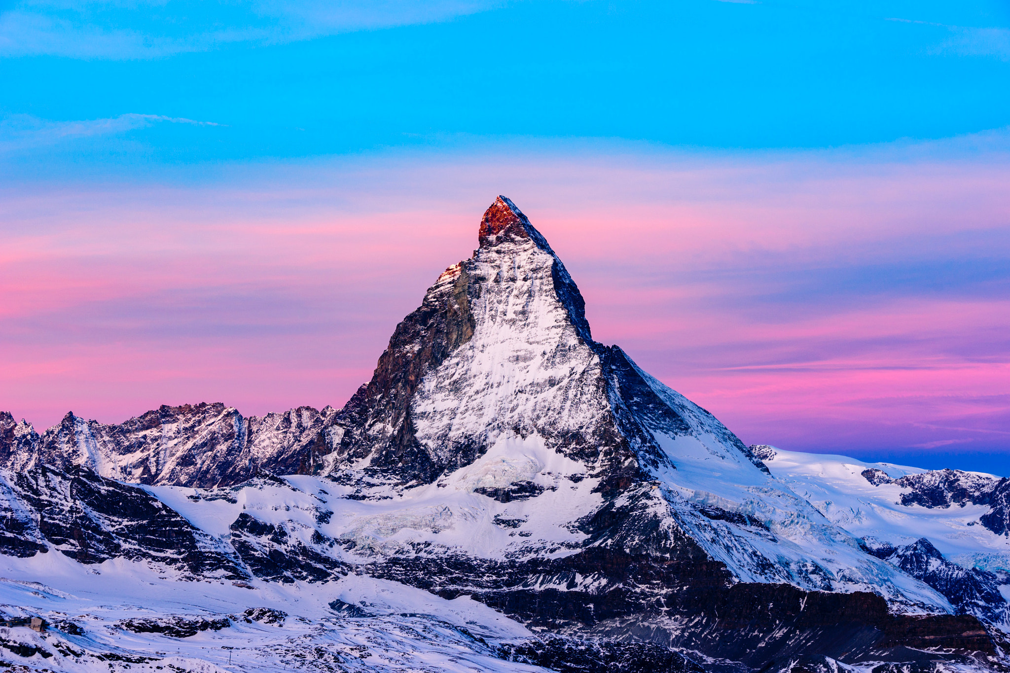 Minolta/Sony AF 70-200mm F2.8 G sample photo. Matterhorn under morning light photography
