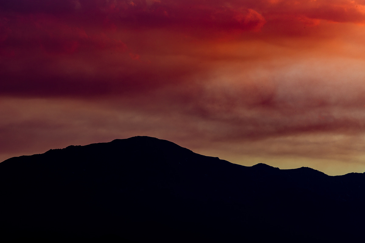 Nikon D810 sample photo. Pikes peak at sunset from home 2 small jul photography