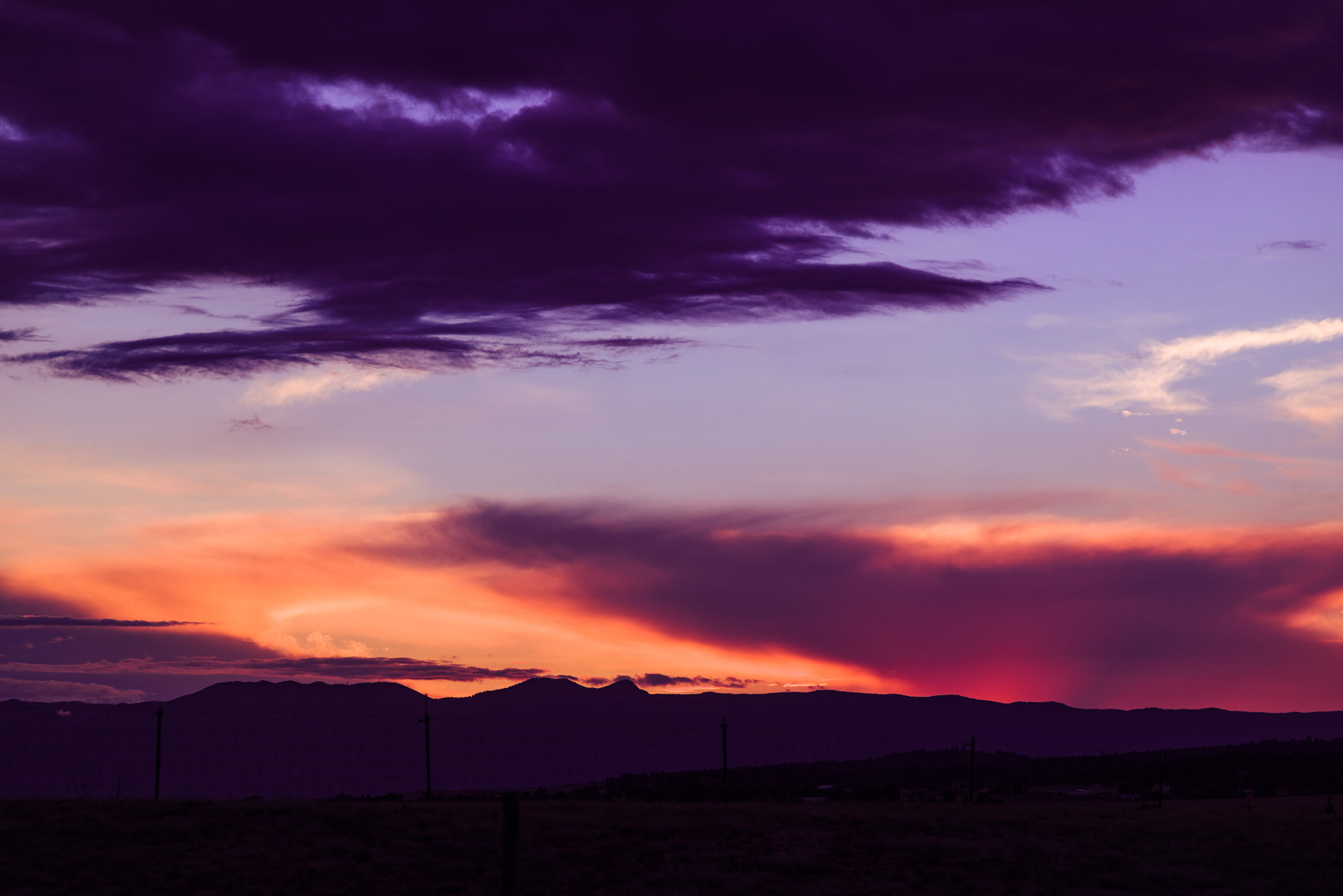 Nikon D810 sample photo. Pikes peak at sunset from home aug photography