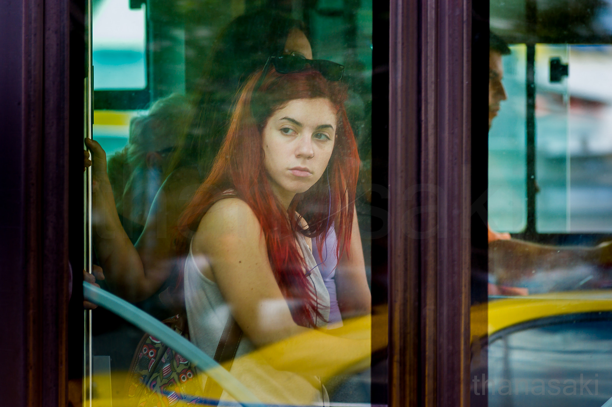 Nikon AF-Nikkor 80-200mm F2.8D ED sample photo. At the bus window iv photography