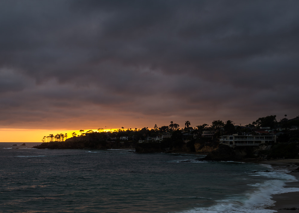 Nikon AF-S Nikkor 17-35mm F2.8D ED-IF sample photo. Dark clouds over the sunset photography