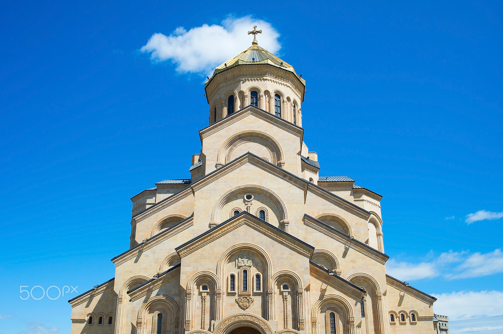 AF Zoom-Nikkor 28-80mm f/3.3-5.6G sample photo. Famous sameba church. tbilisi, georgia photography