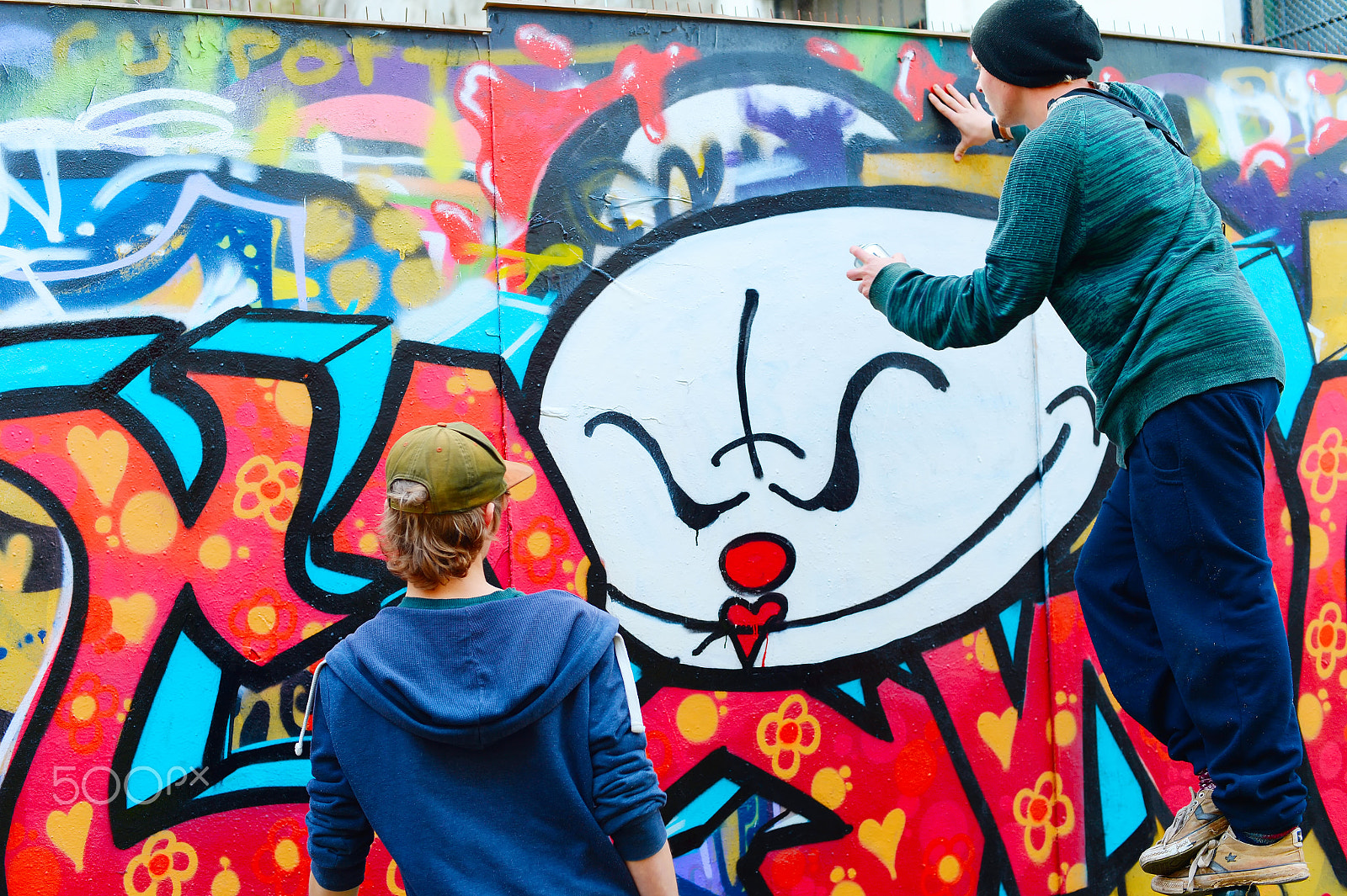 Nikon AF Nikkor 50mm F1.4D sample photo. Street lisbon graffiti photography