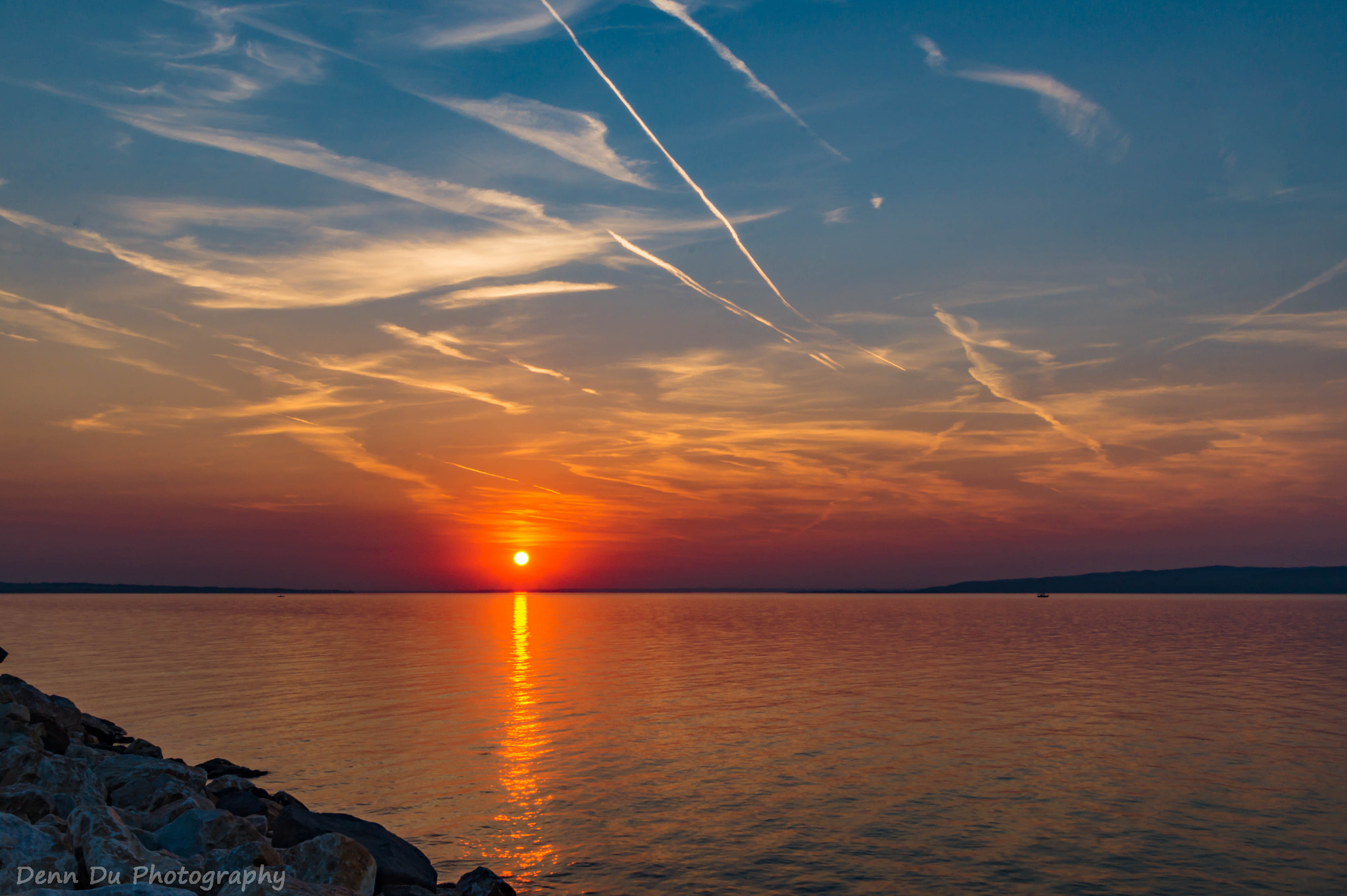 Sony SLT-A58 sample photo. Sonnenuntergang am plattensee photography