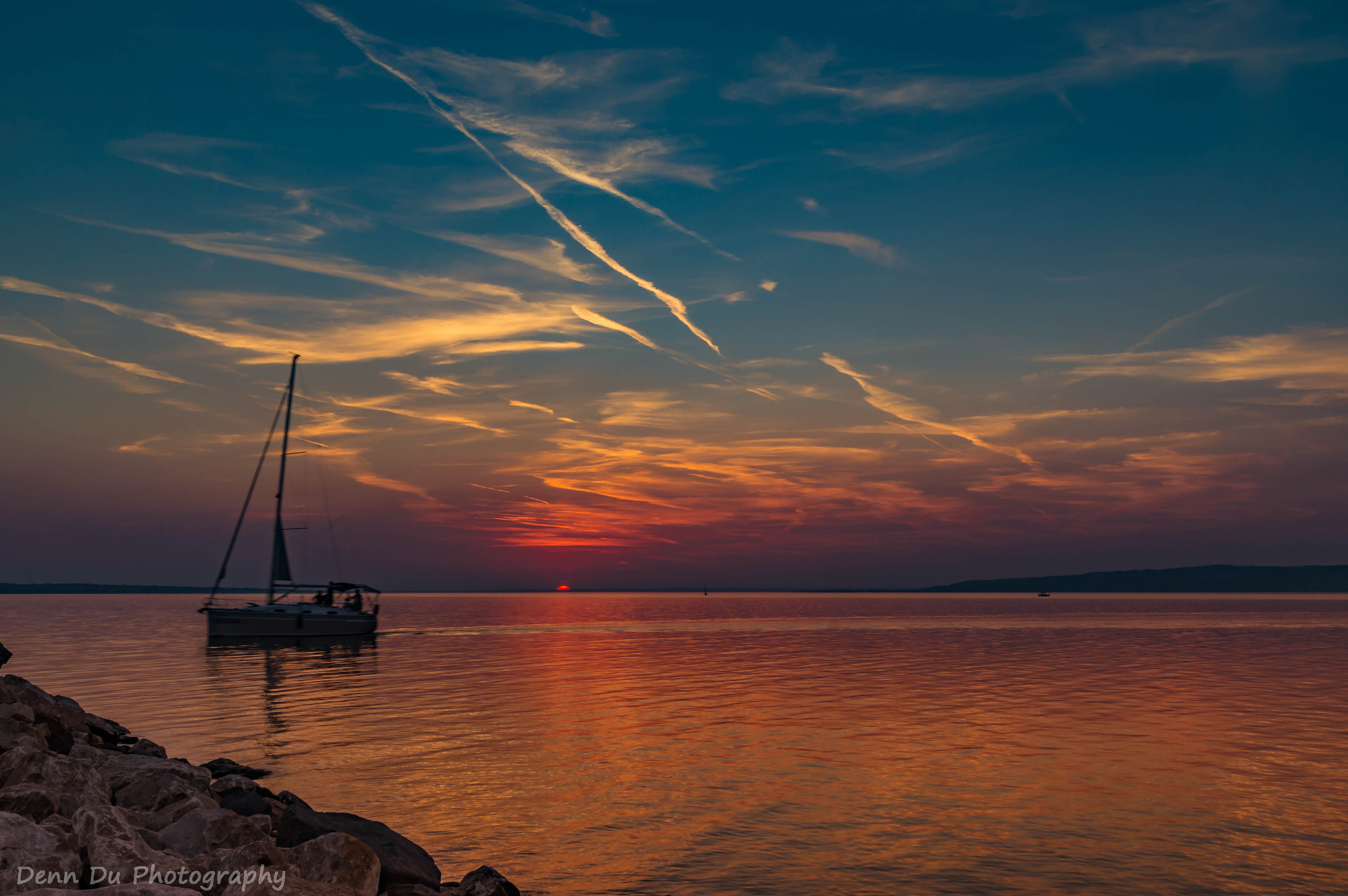 Sony SLT-A58 sample photo. Sonnenuntergang am plattensee photography
