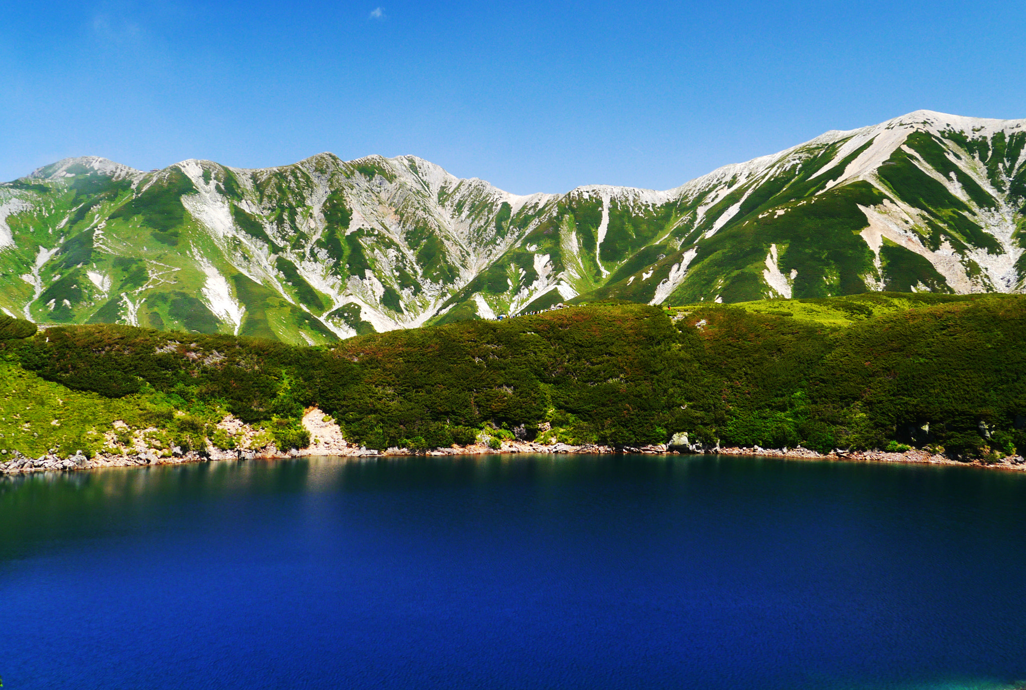 Panasonic Lumix DMC-GX1 sample photo. Blue pond in the mountains photography