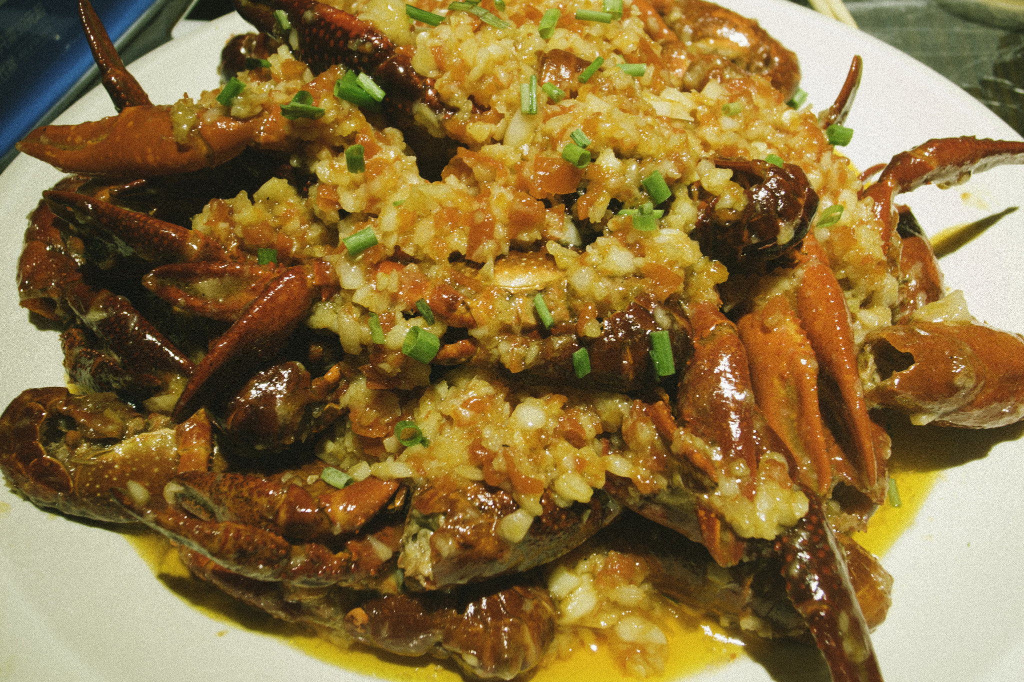 Ricoh GR DIGITAL 2 sample photo. Steamed crayfish with chopped garlic photography
