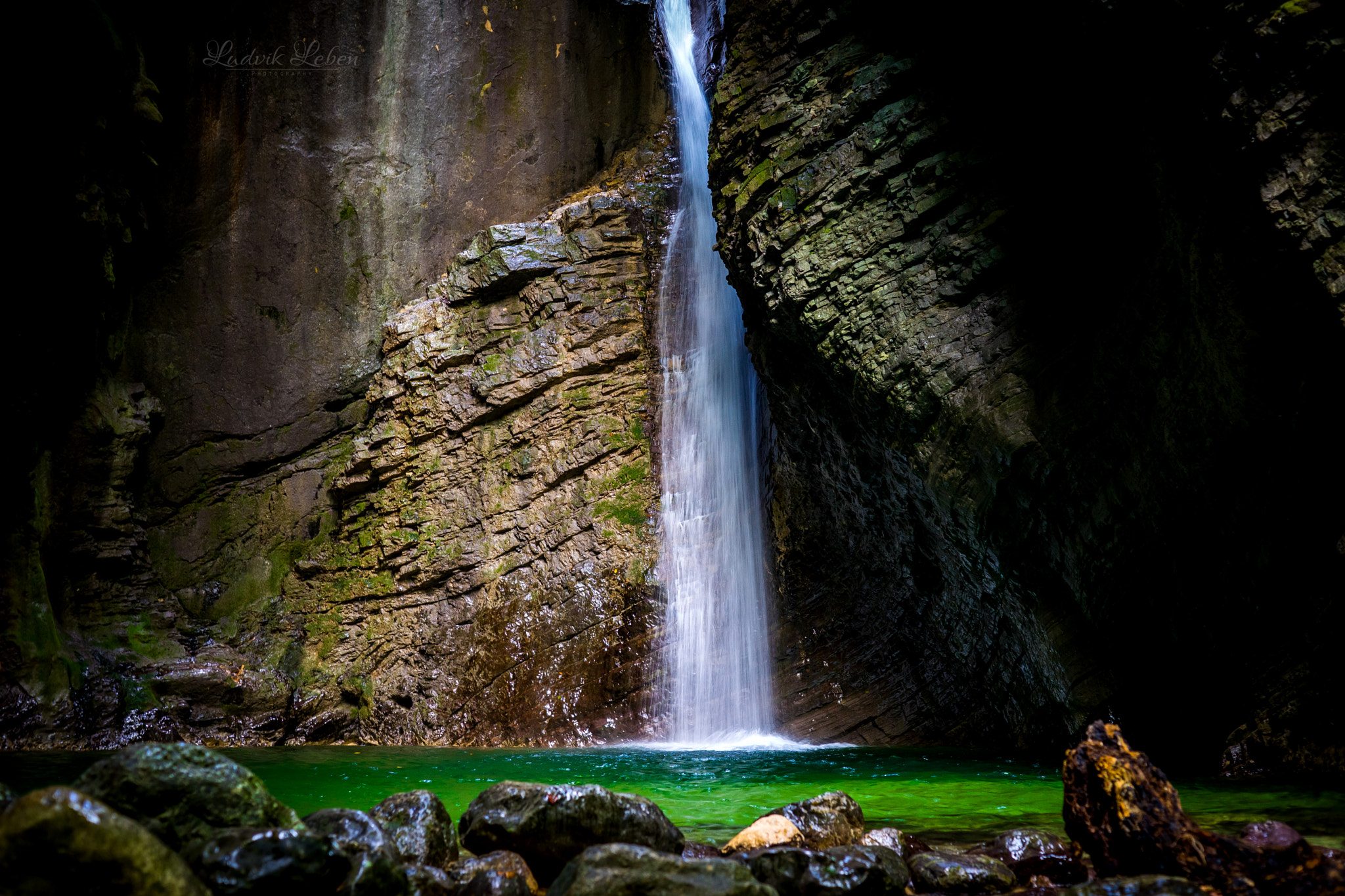 Sony a7 II + Sony 50mm F1.4 sample photo. Waterfall kozjak photography