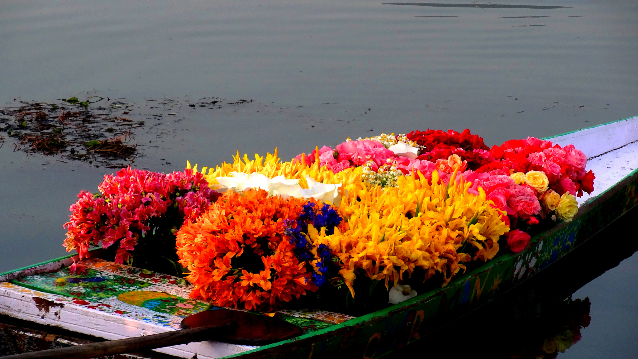 Sony Cyber-shot DSC-HX7V sample photo. Flowers on a boat photography